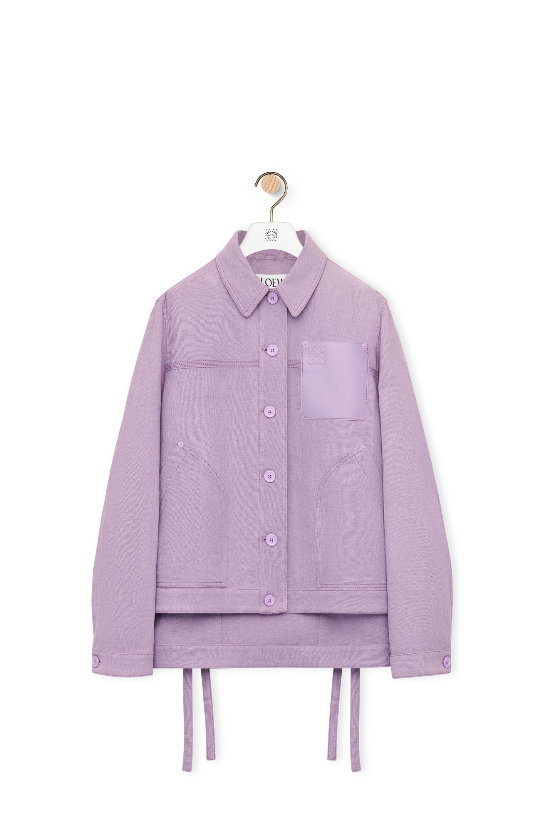 Workwear jacket in linen blend - 1