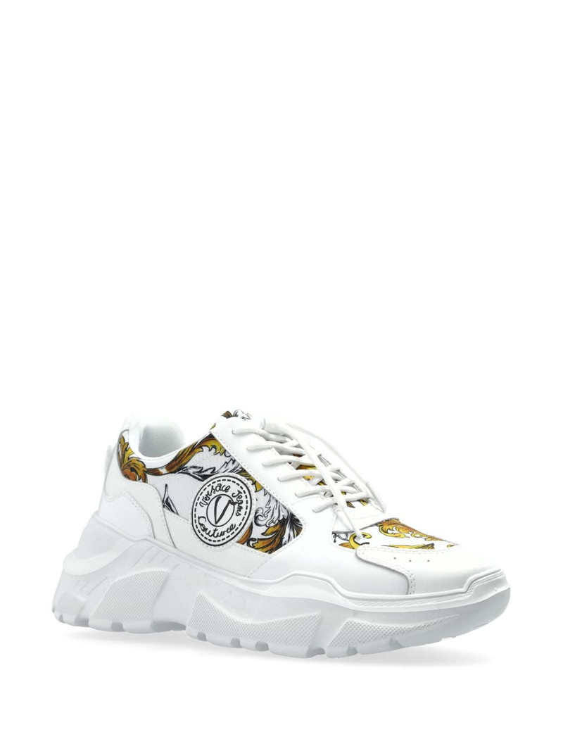 VERSACE JEANS COUTURE Barocco panelled sneakers outlook