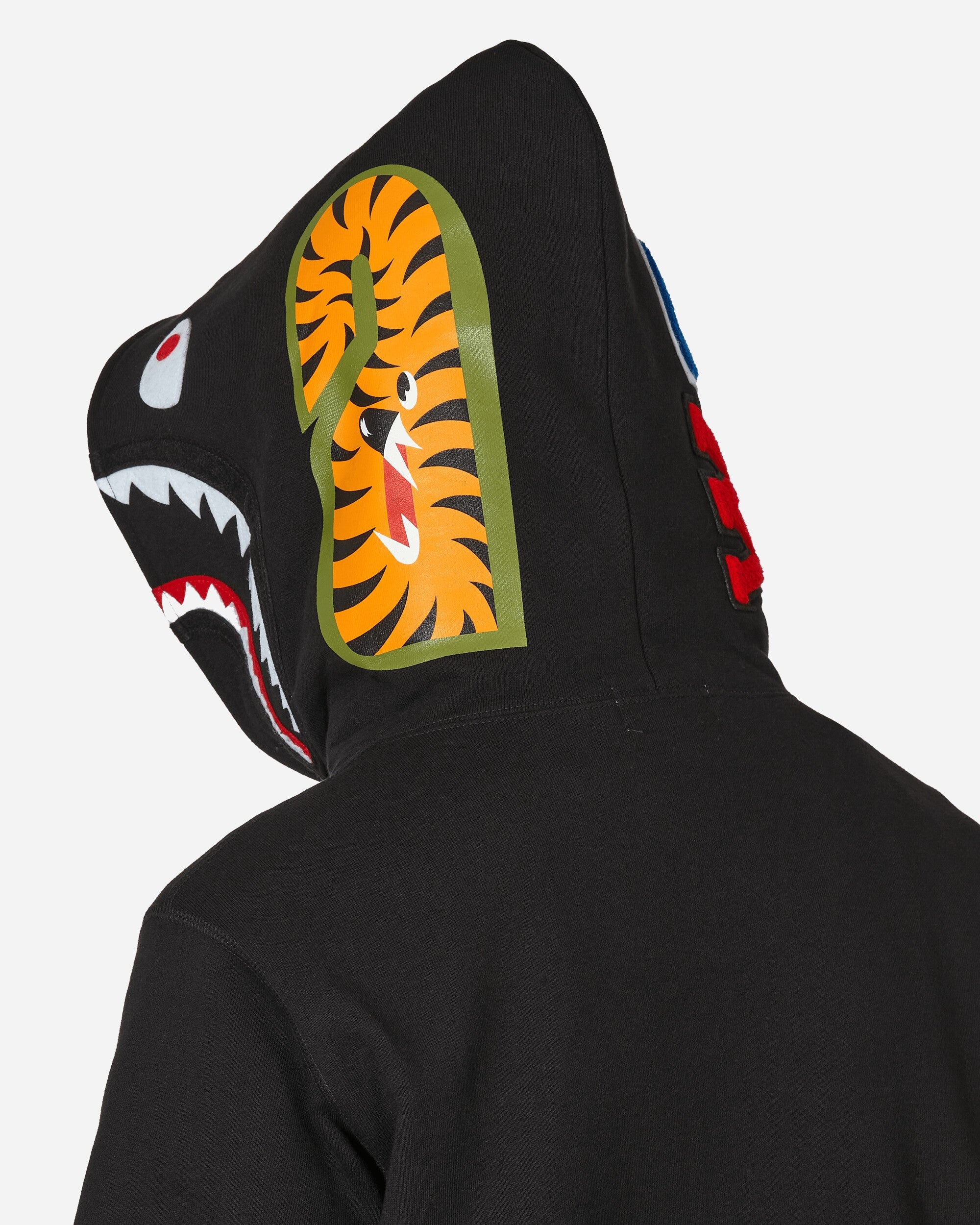 Shark Pullover Hoodie Black - 5