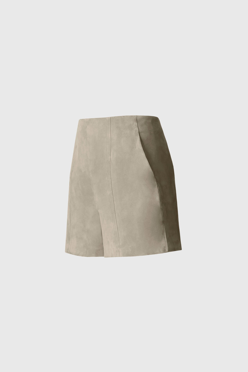 DAVA-SU Slim Suede Shorts 1