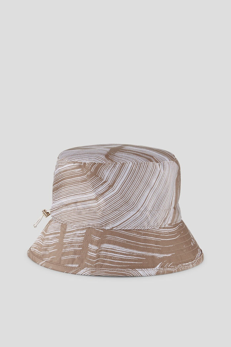 Parli Bucket hat in Brown/Off-white 3