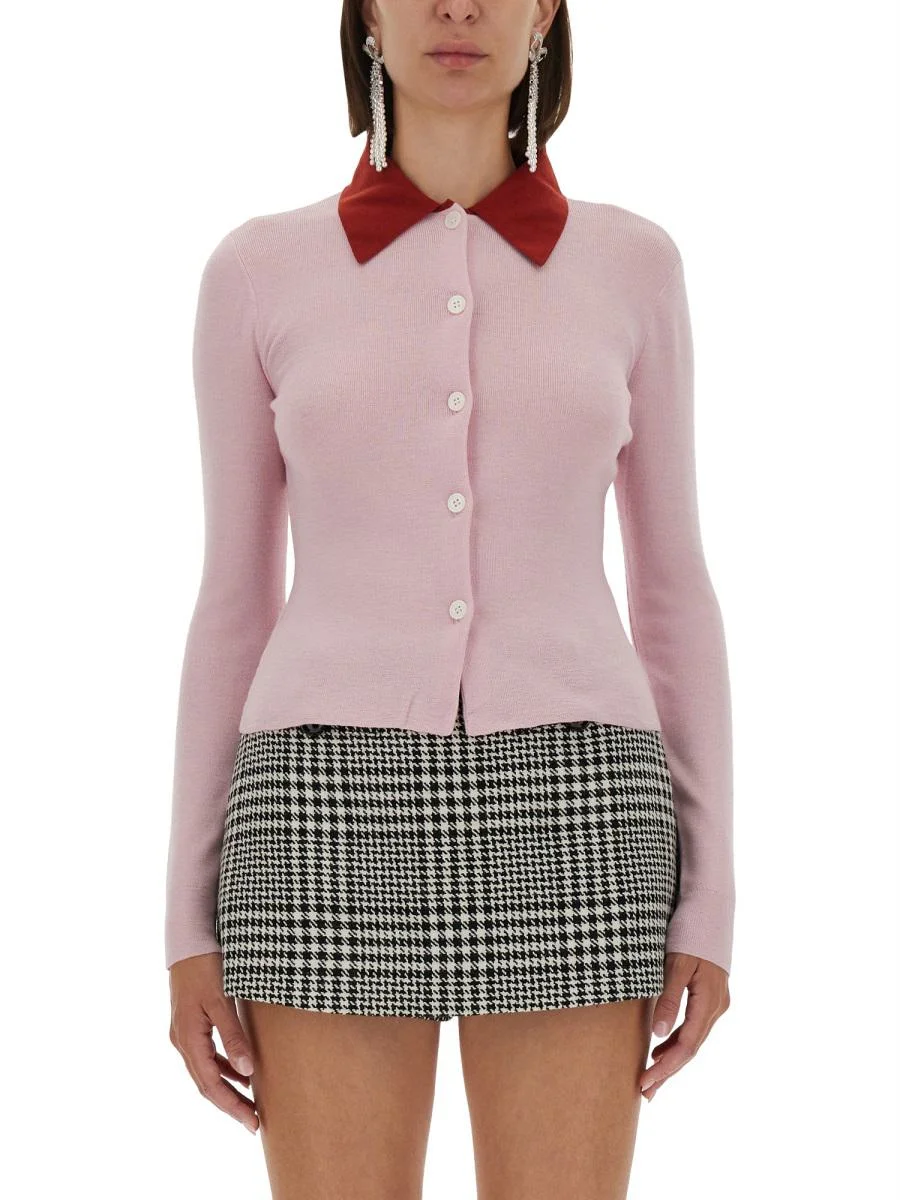 Self-Portrait Merino Wool Cardigan - 1