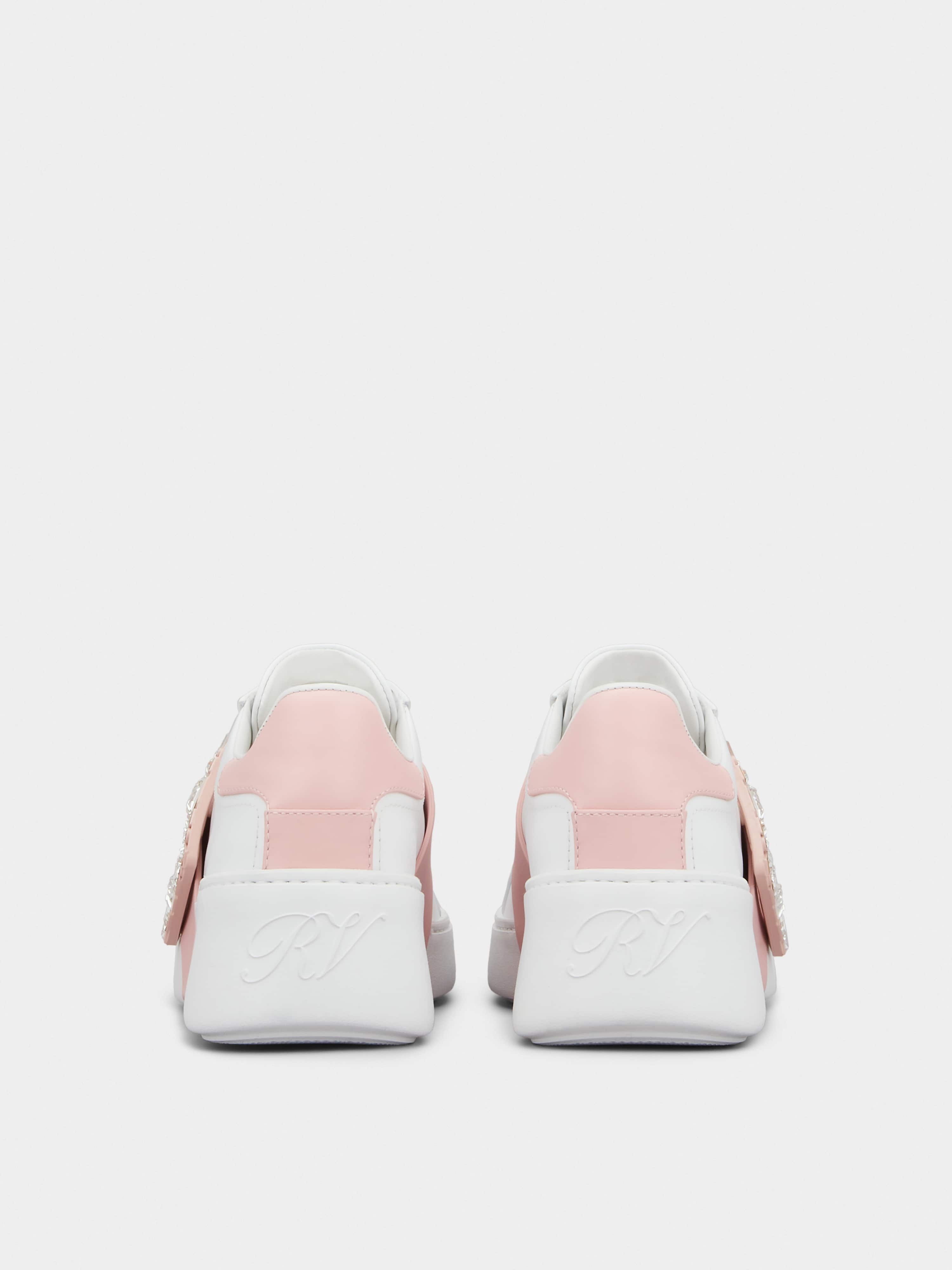Viv' Skate Strass Buckle Sneakers in Soft Leather - 5