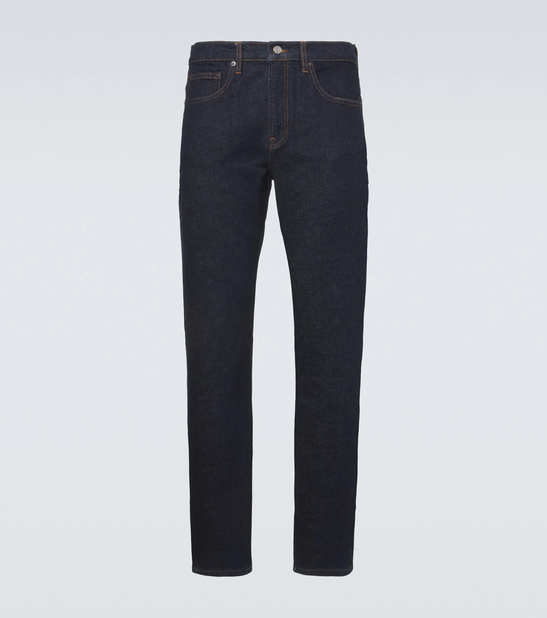 Mid-rise straight jeans - 1