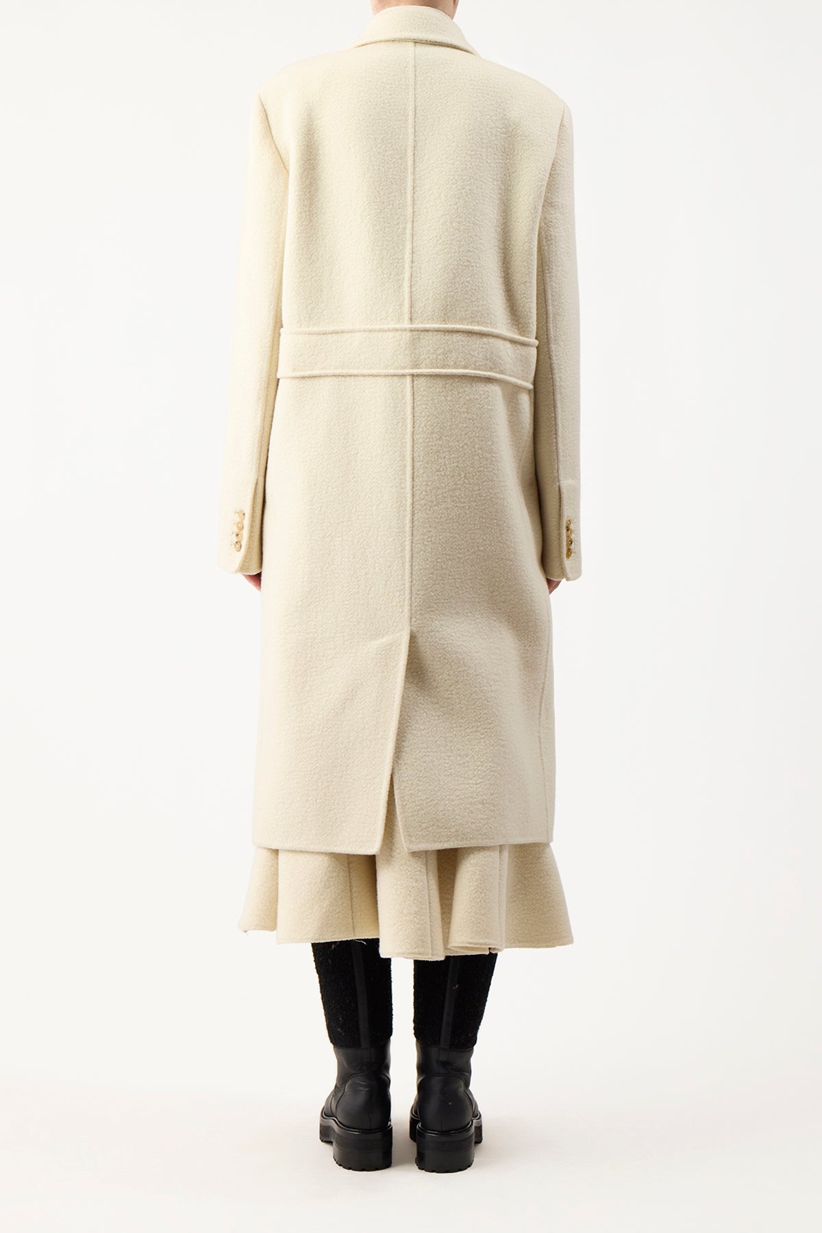 Reed Coat in Recycled Cashmere Felt - 4