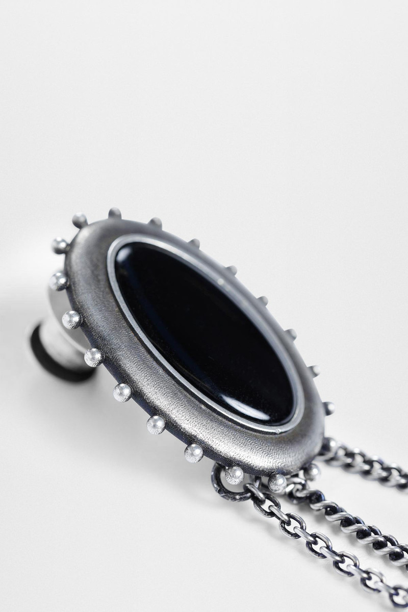 Ann Demeulemeester Ekin Cabochon Brooch with Charms outlook