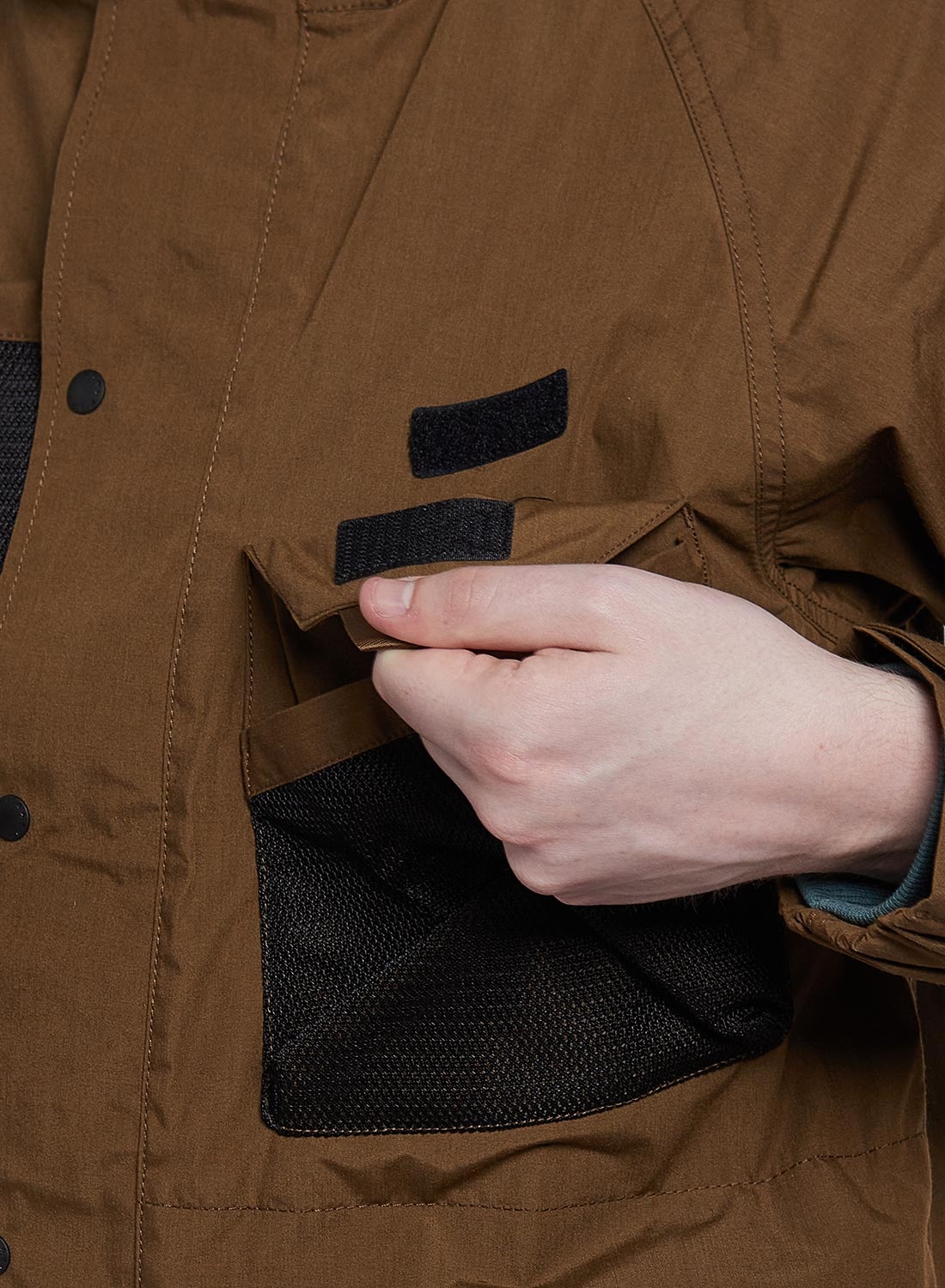Nanga Takibi Mountain Parka in Coyote - 4