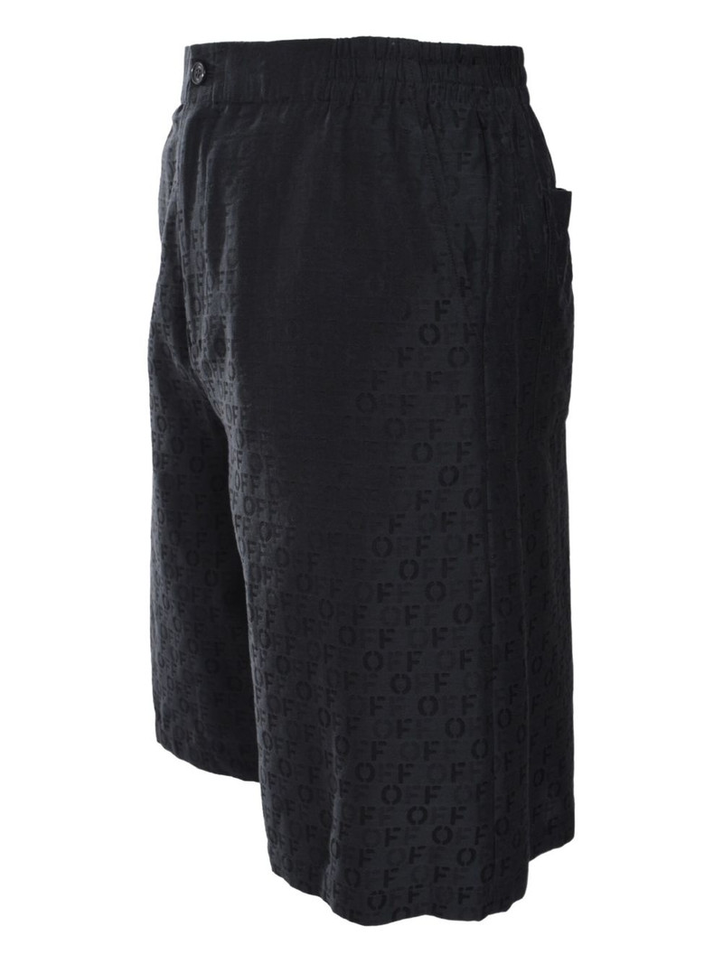Off-White jacquard bermuda shorts outlook
