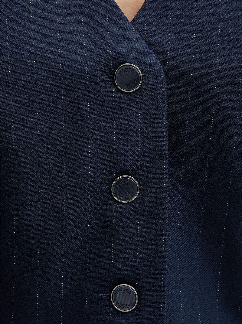 V-neck pinstripe vest 5