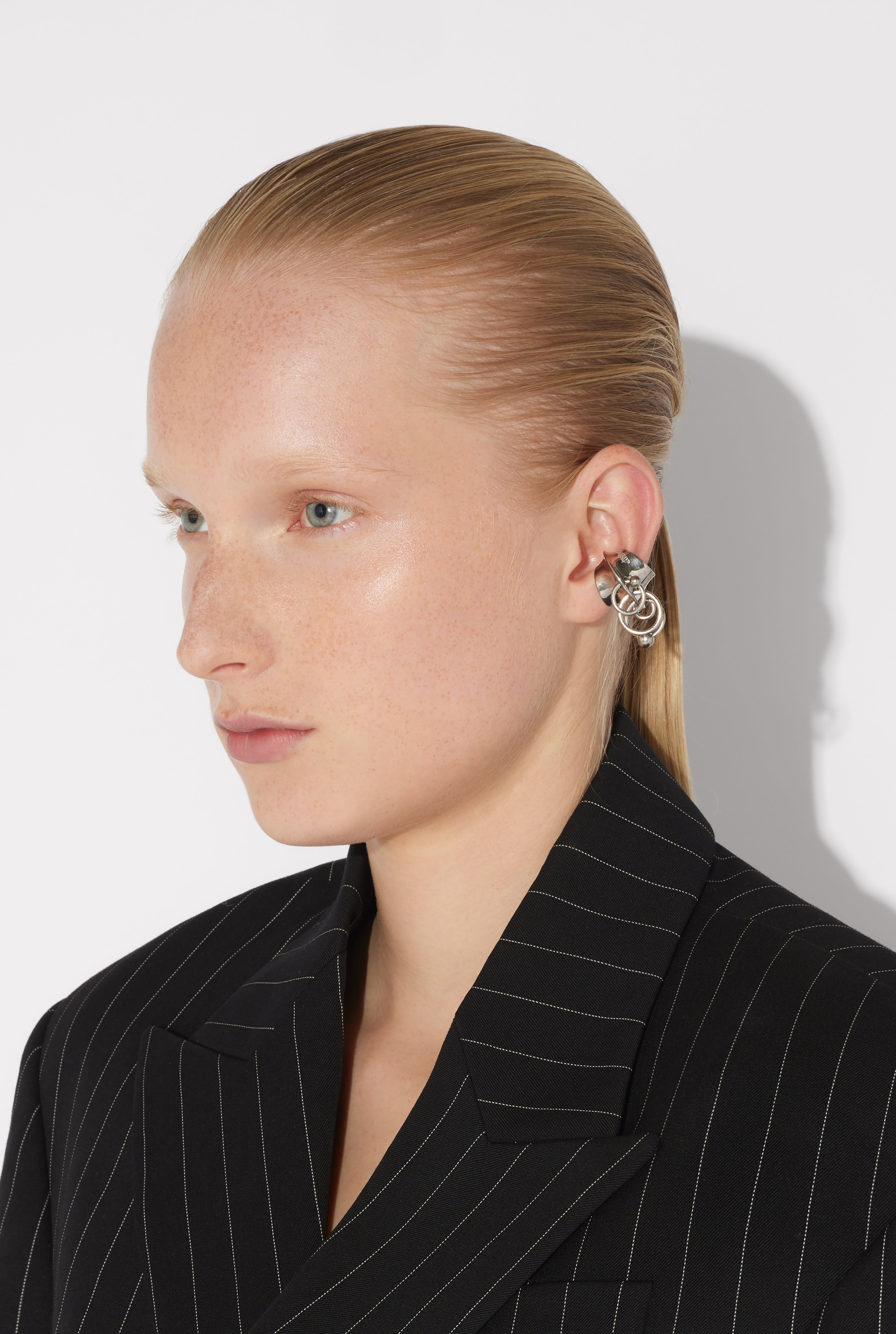 THE SILVER-TONED MULTI-PIERCING EAR CUFF - 1