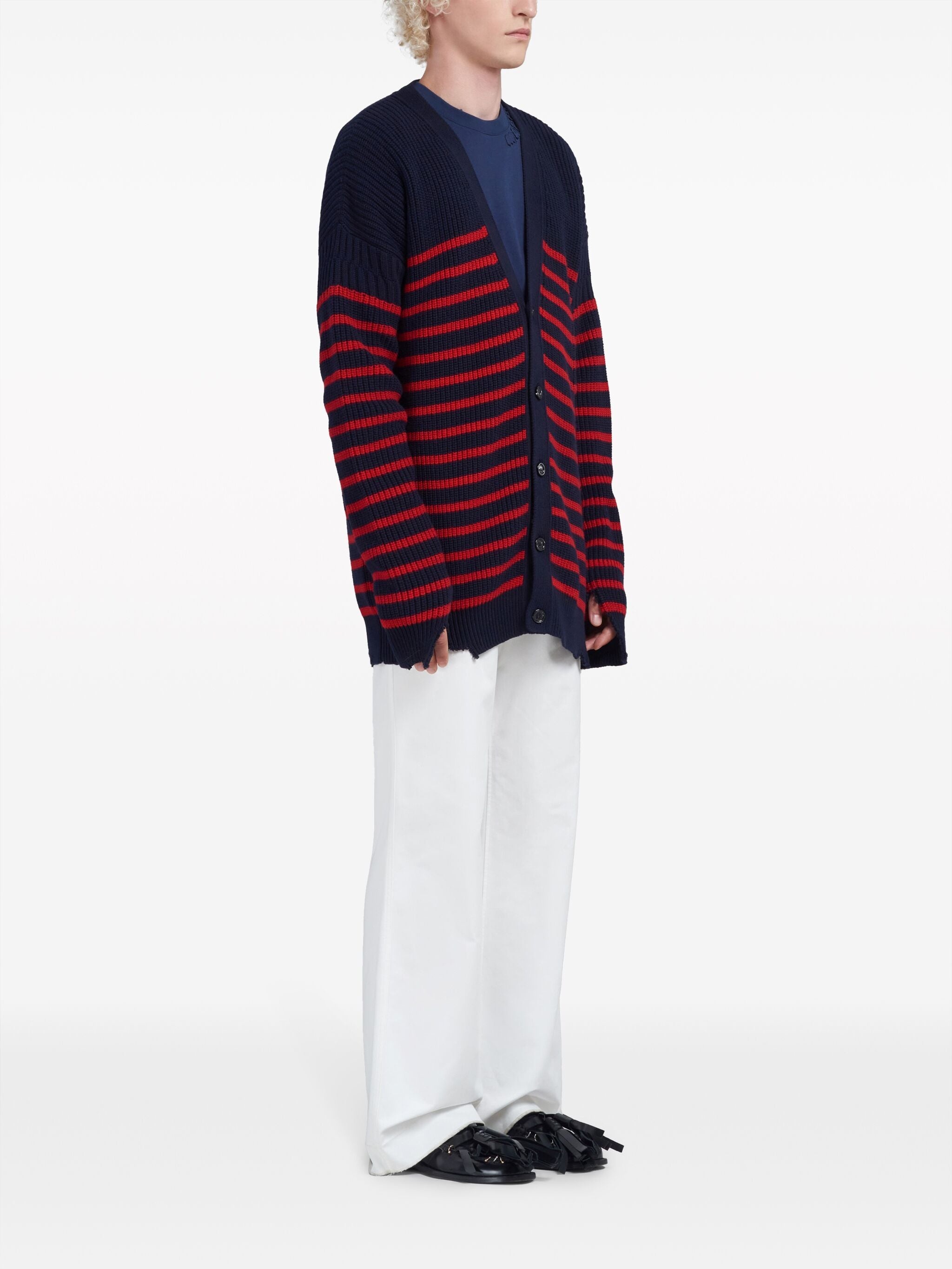 MARNI Men Striped Cardigan - 3