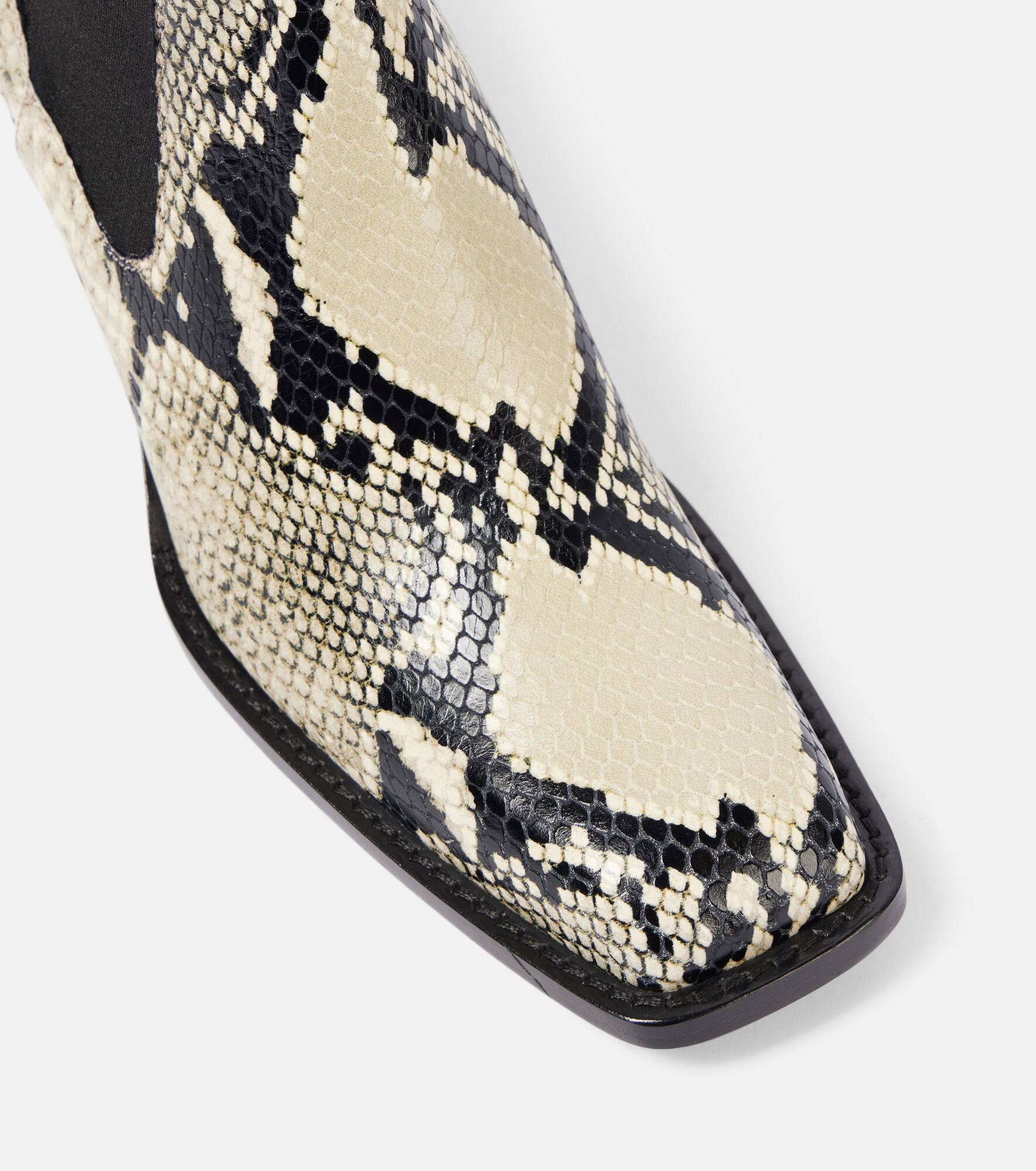 Austin 60 snake-effect leather ankle boots - 5