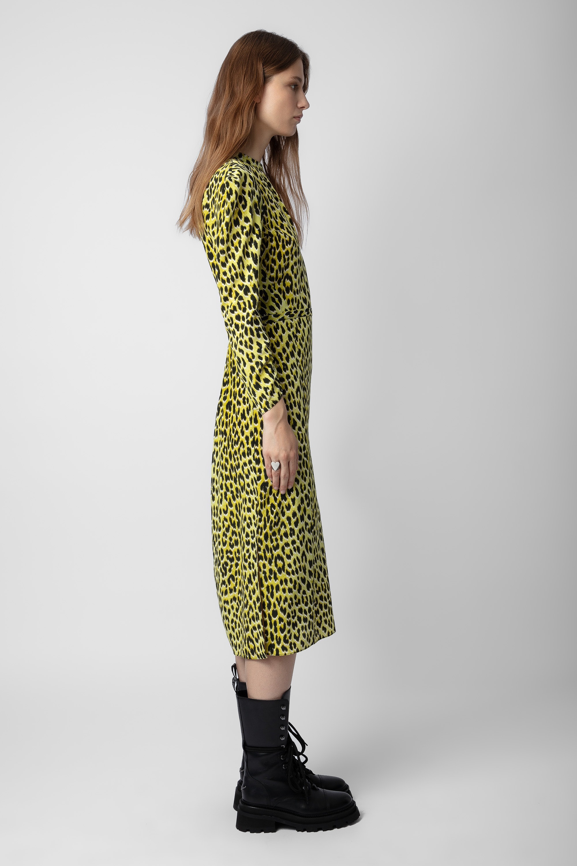 Racyl Leopard Silk Dress - 3