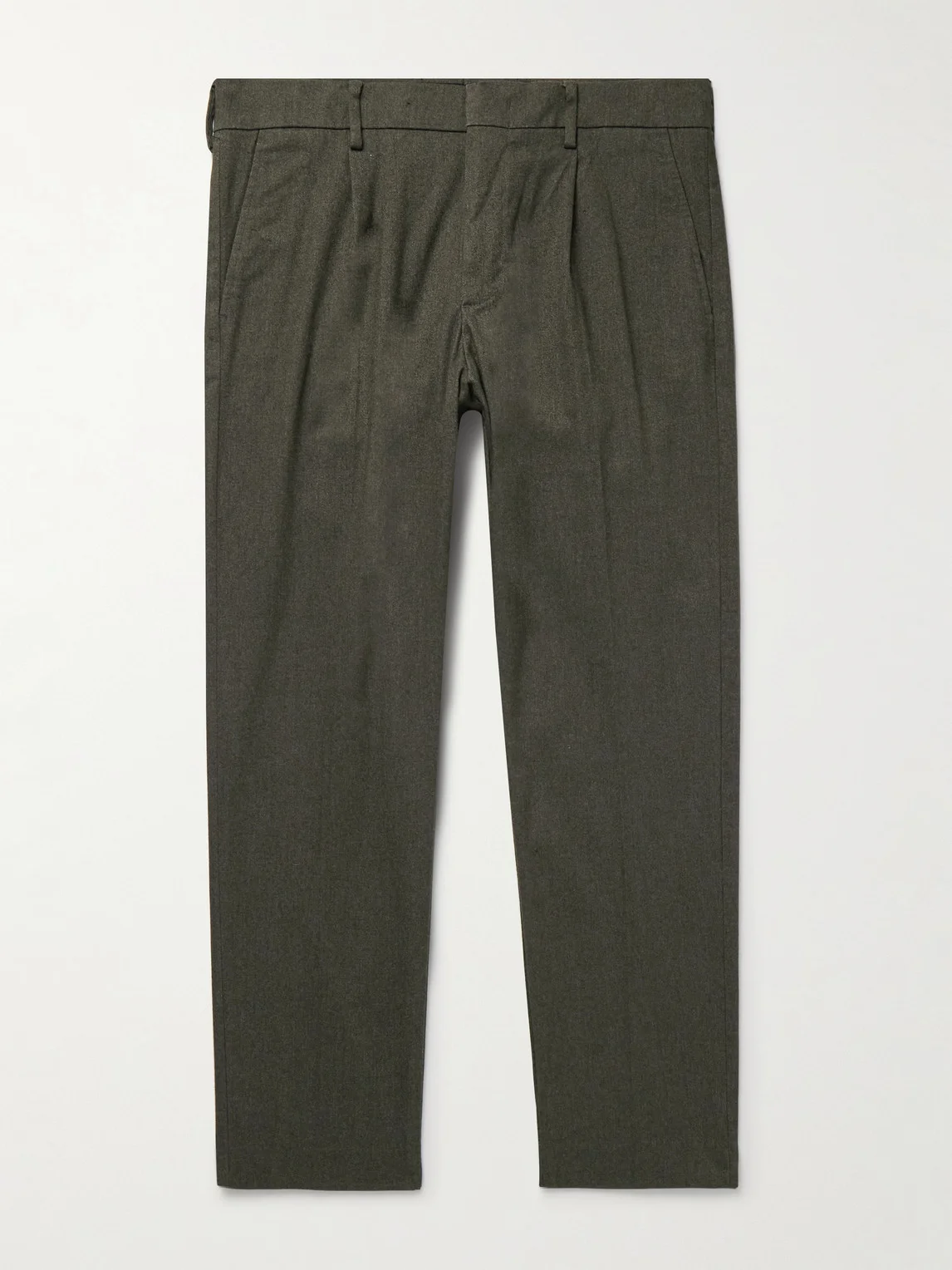 Bill 1067 Tapered Pleated Woven Chinos - 1