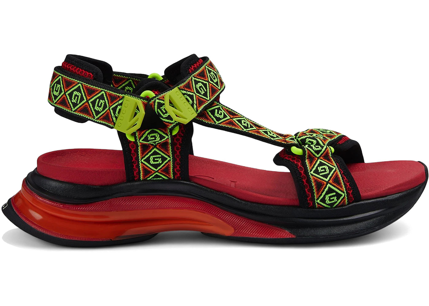 Gucci Run Sandal Red Multi - 1
