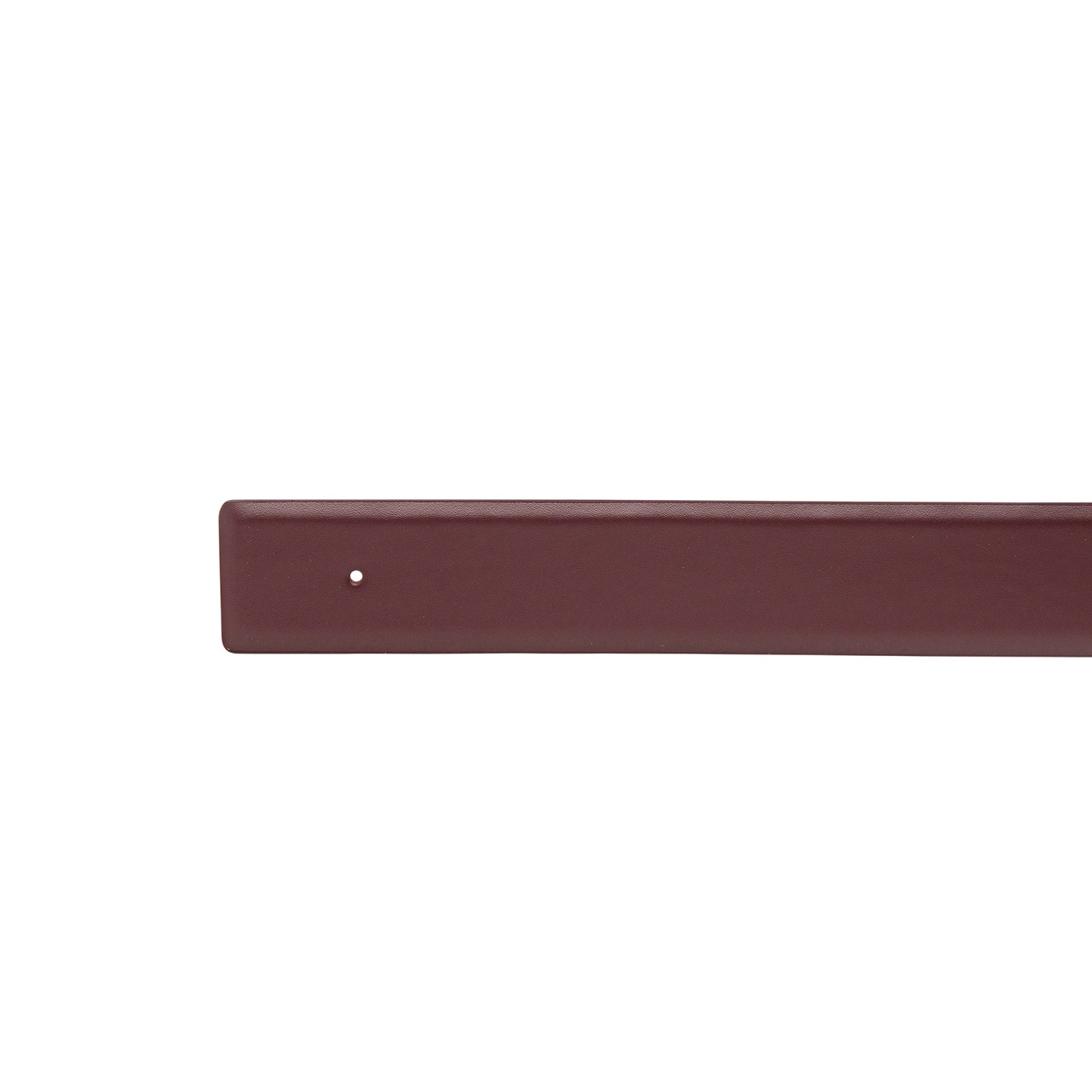 Burgundy leather belt strap - 4