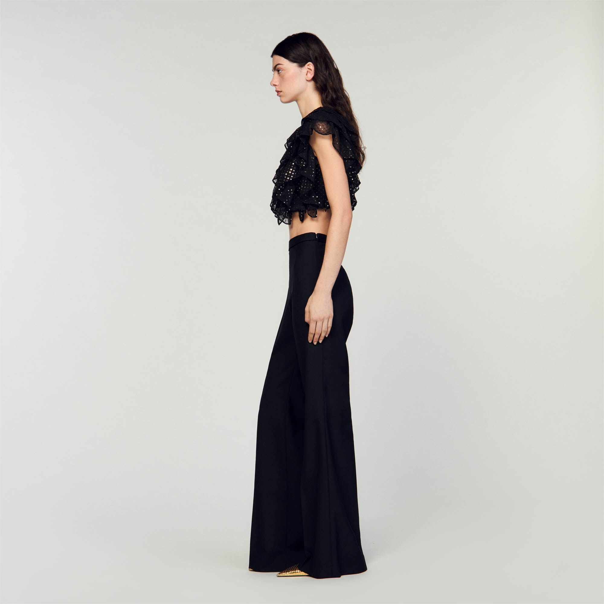 RUFFLED CROP TOP - 7