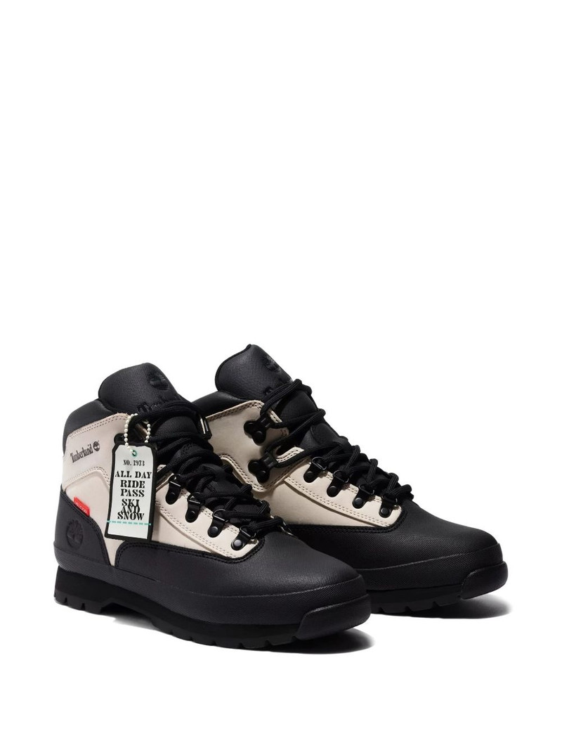 Timberland Euro Hiker "Black/White" boots outlook