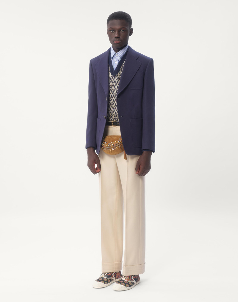 Valentino SINGLE-BREASTED WOOL GABARDINE JACKET outlook