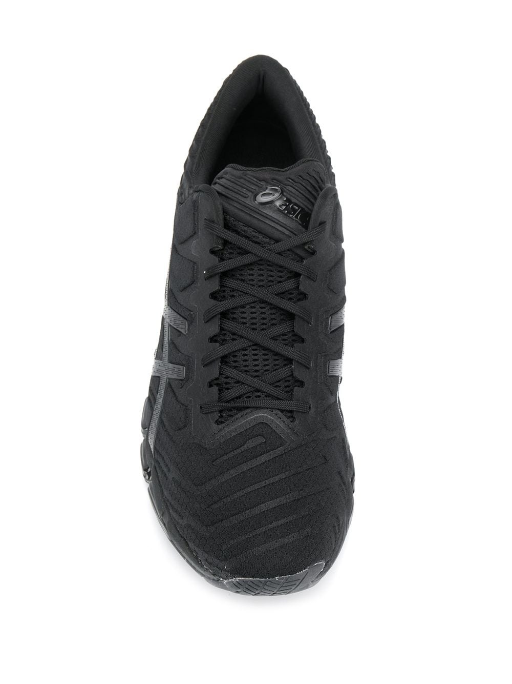 ridged sole lace-up sneakers - 4