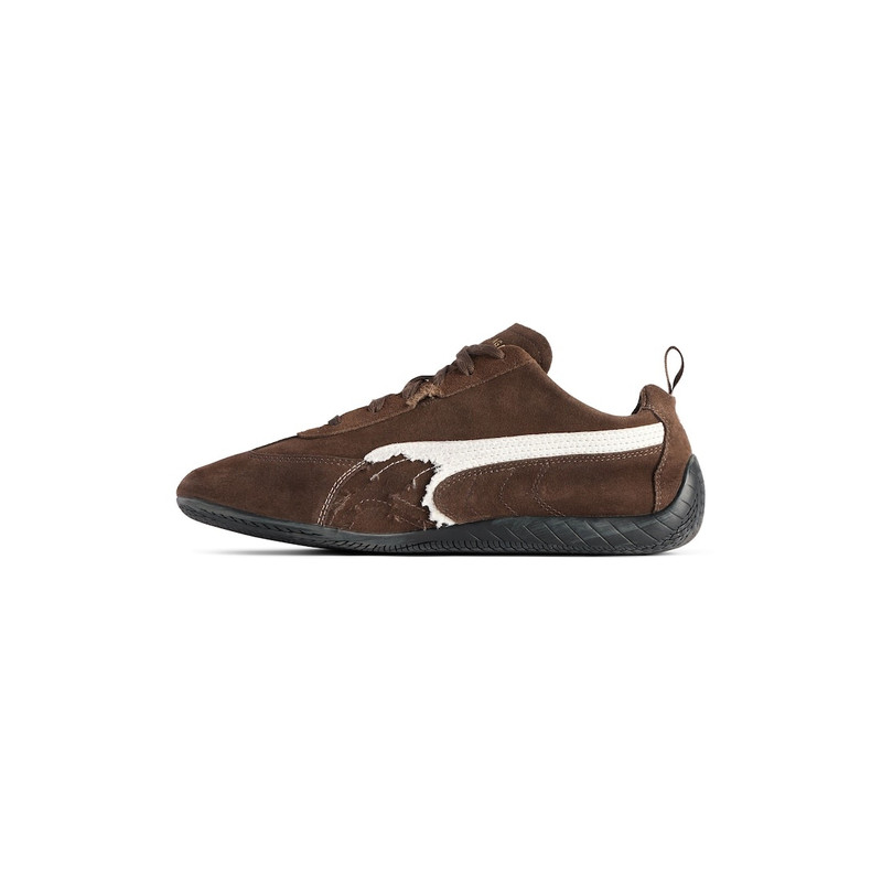 BALENCIAGA Speedcat Suede Balenciaga in Brown/white/black outlook
