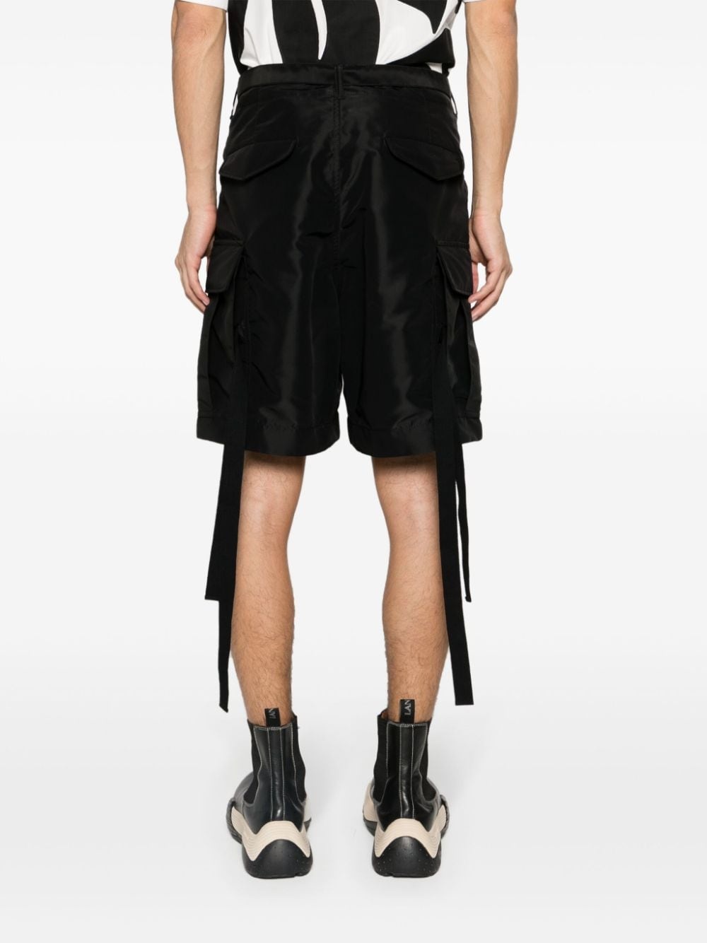 belted cargo shorts - 4