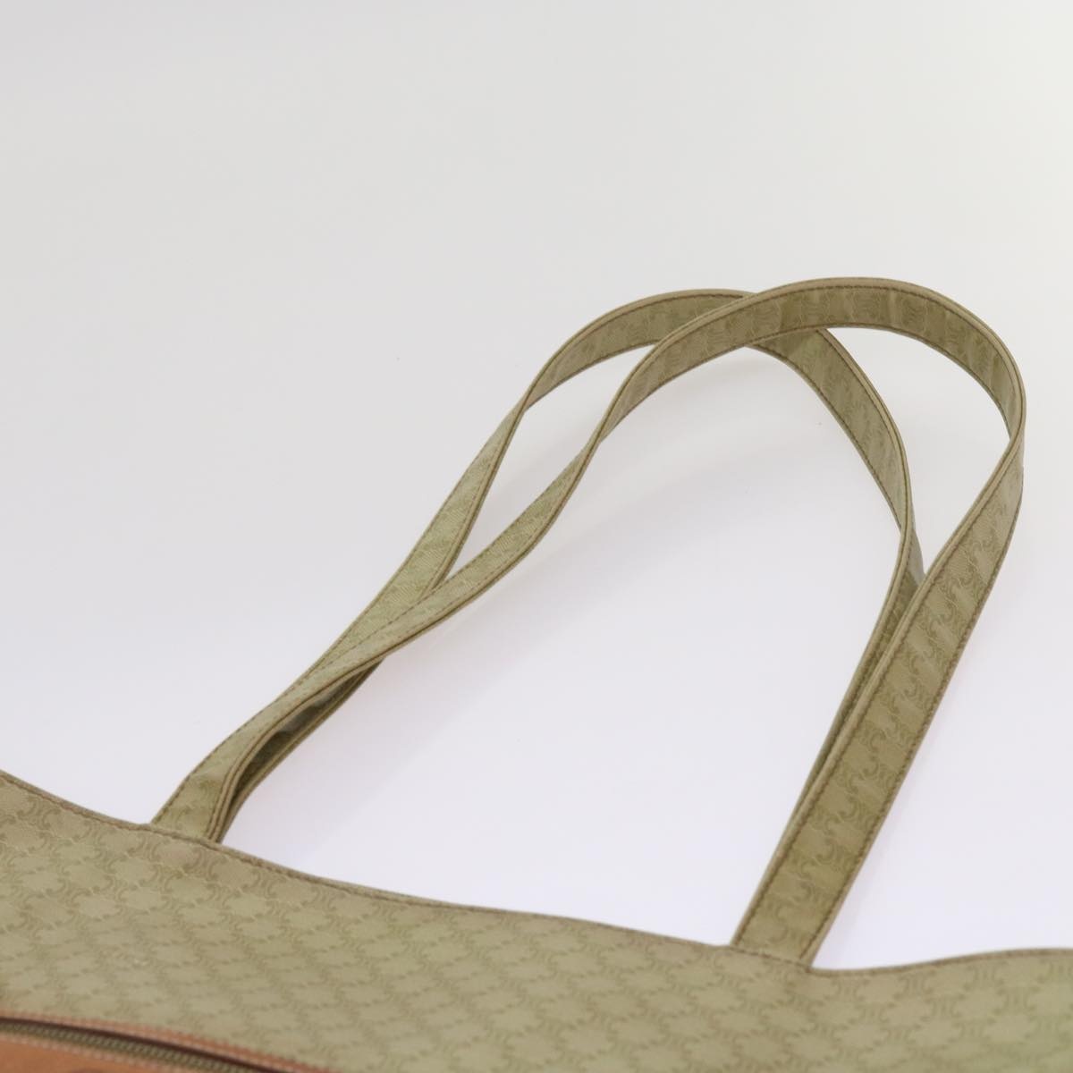 CELINE Macadam Canvas Tote Bag Beige - 9