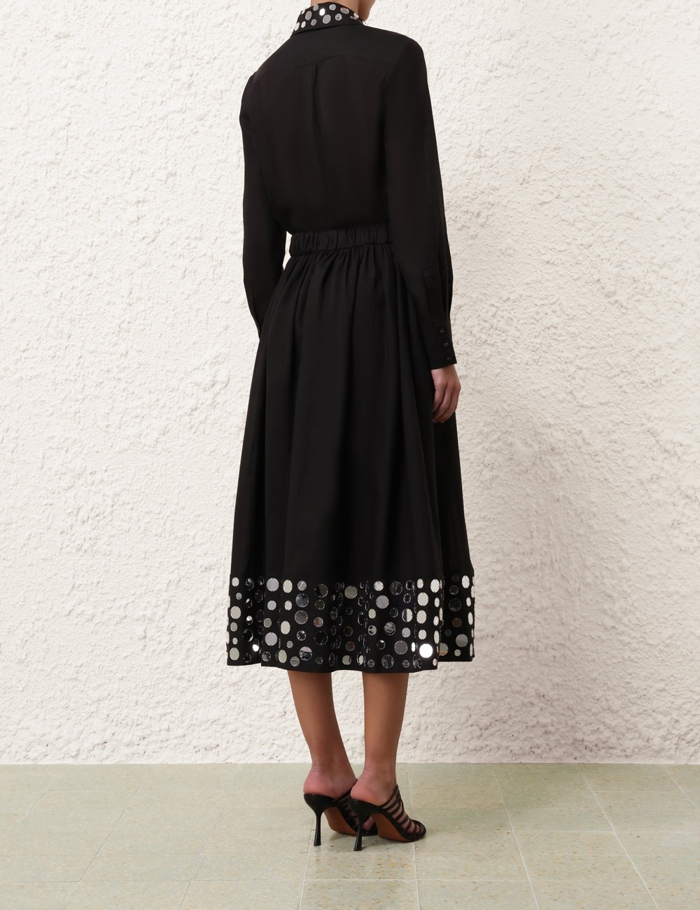 EDEN MIRROR MIDI SKIRT - 4