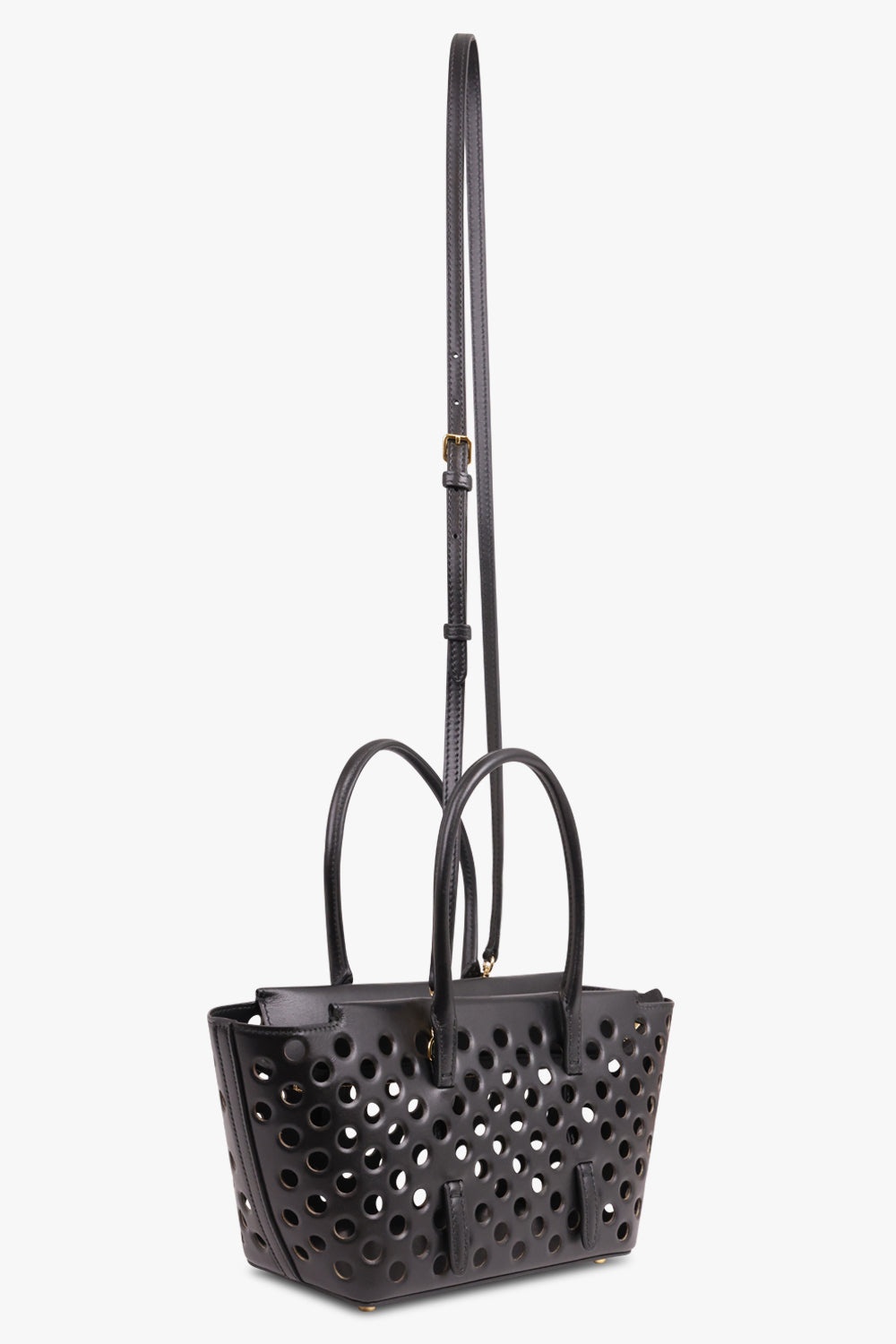 ショルダーバッグ・ポシェット Alaia Mina 20 Perforated Bag ALAIA Neo Mina 20 Perforated Leather Top-Handle Bag | Neiman