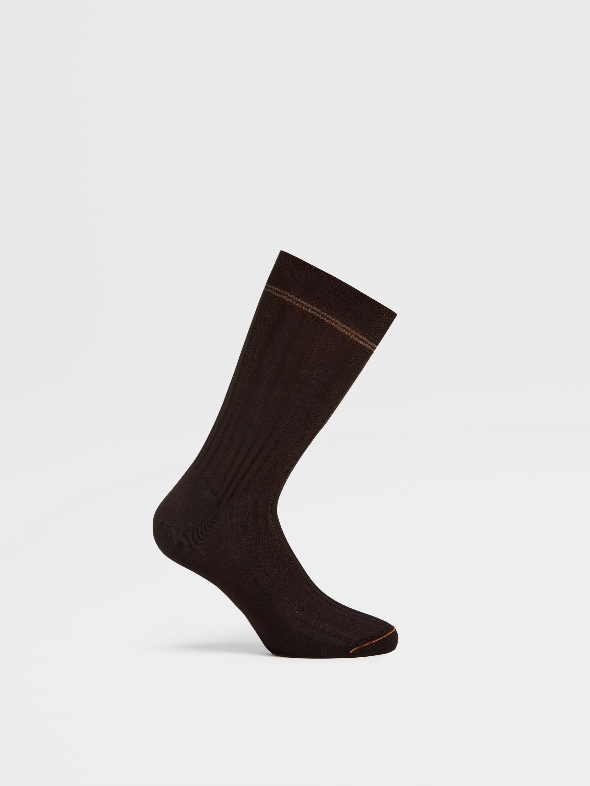 BROWN COTTON SOCKS - 3