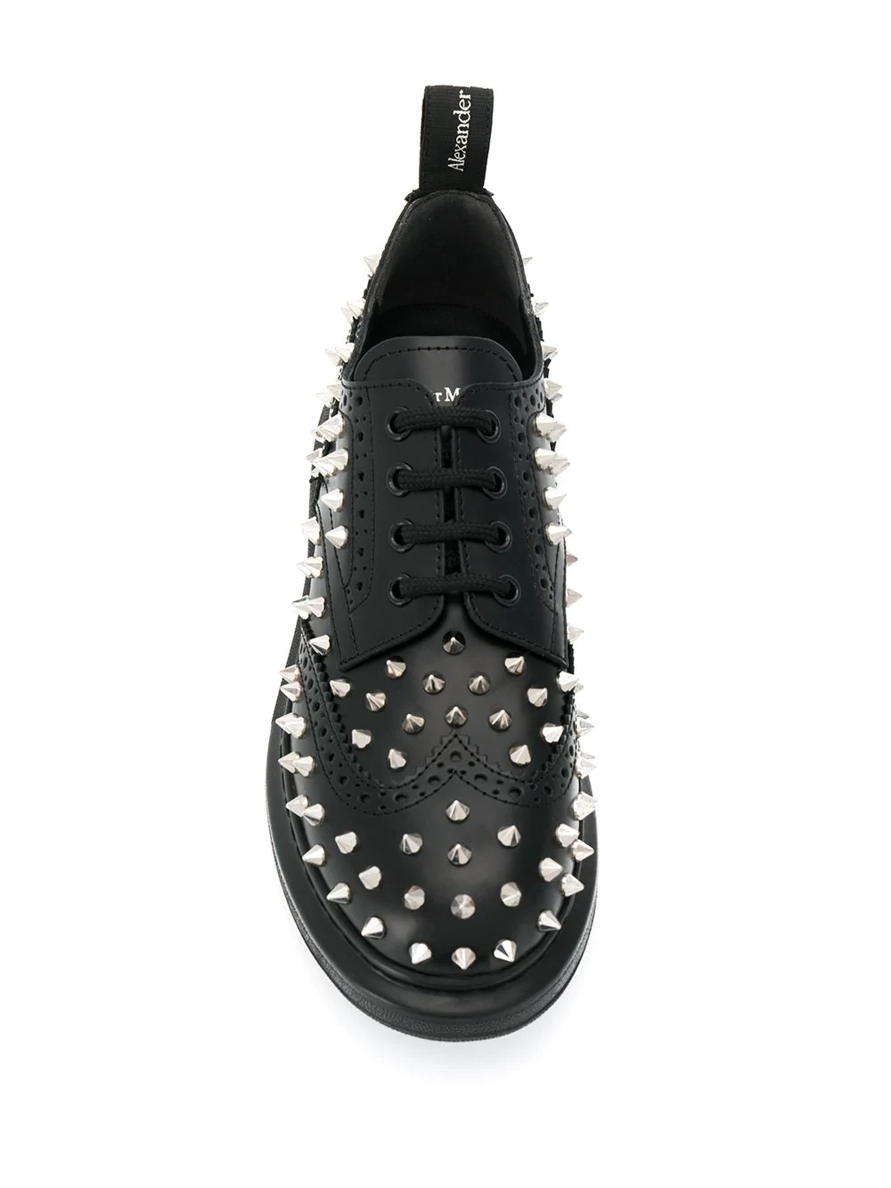 spike lace-up sneakers - 4