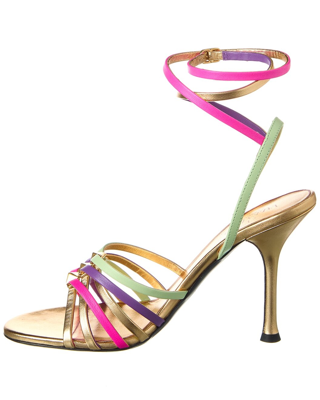 Valentino Rockstud 100 Leather Sandal - 2
