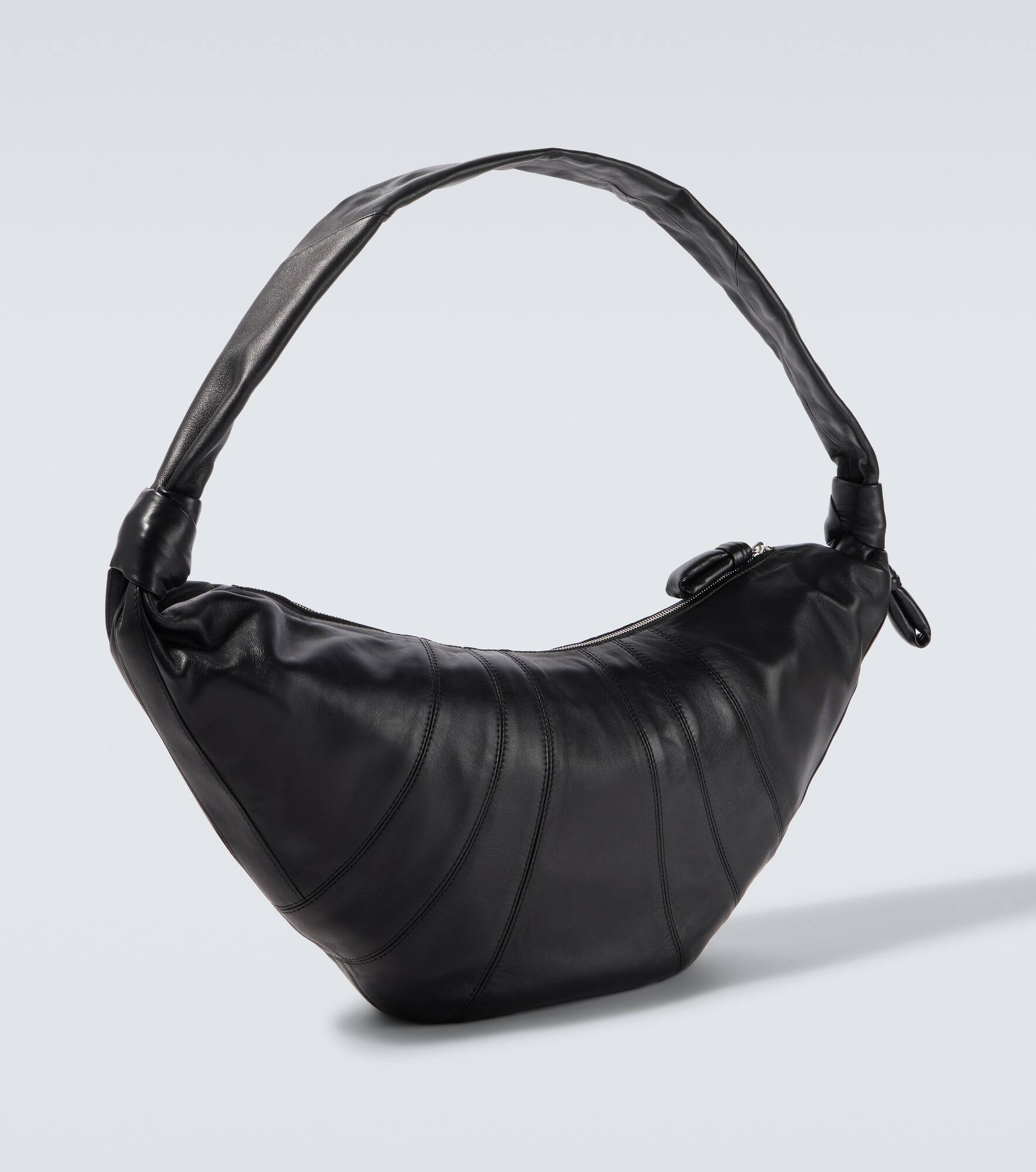 Croissant Large leather shoulder bag - 5