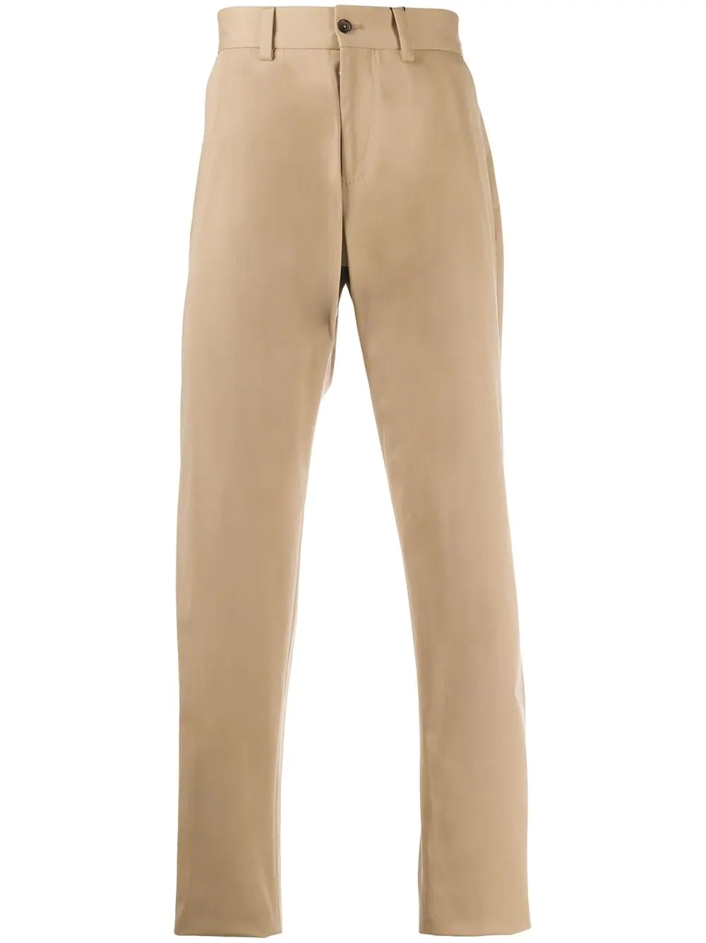 pleated stretch-cotton trousers - 1