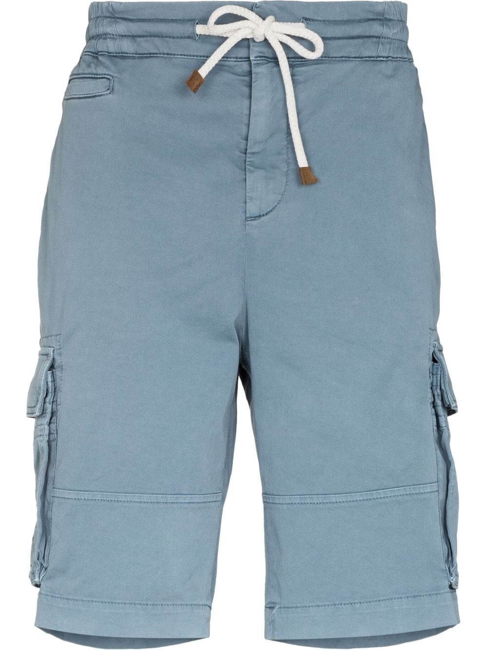 straight-leg cotton cargo shorts - 1