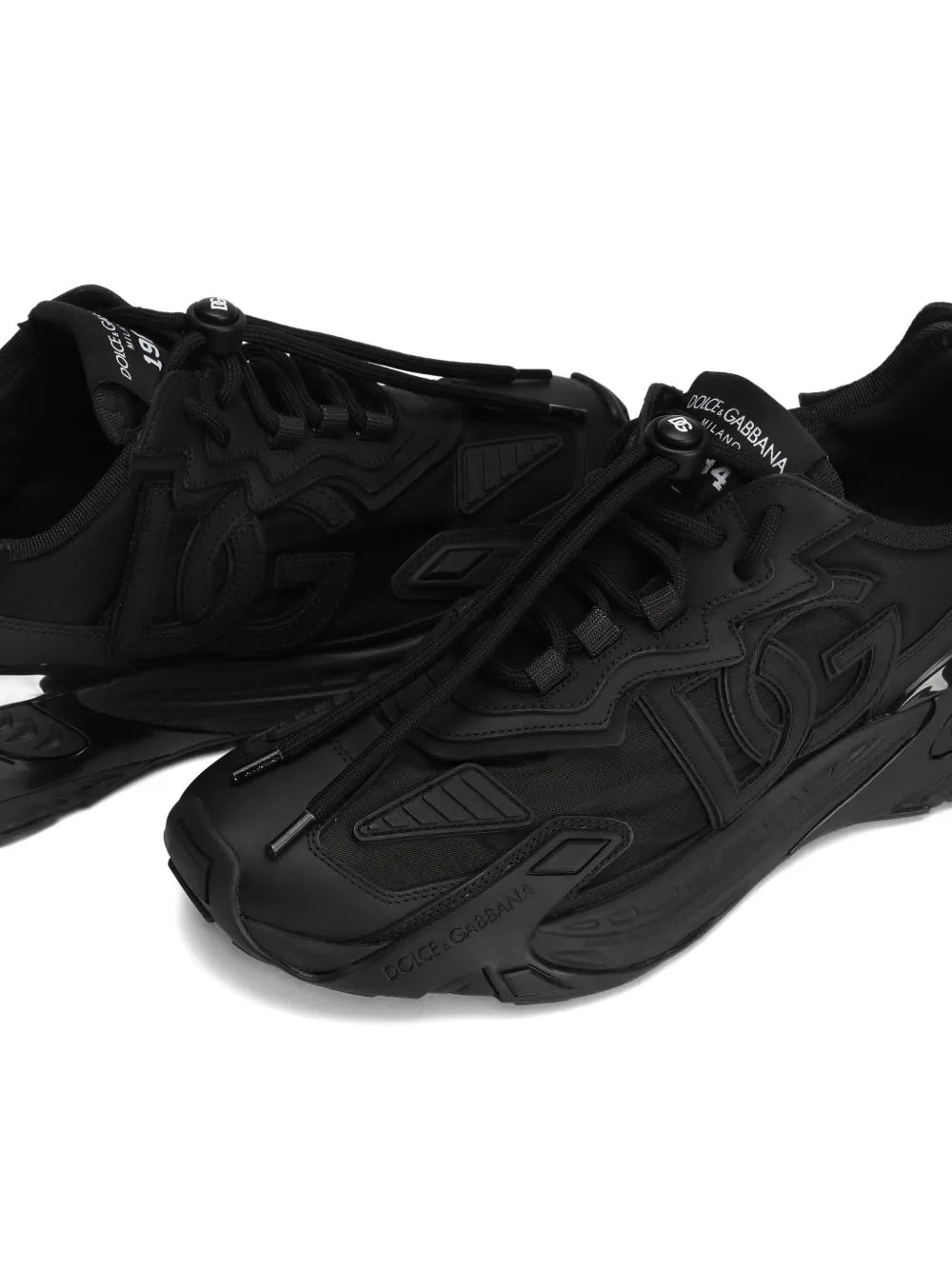 LOGO-PATCH PANELLED SNEAKERS - 3