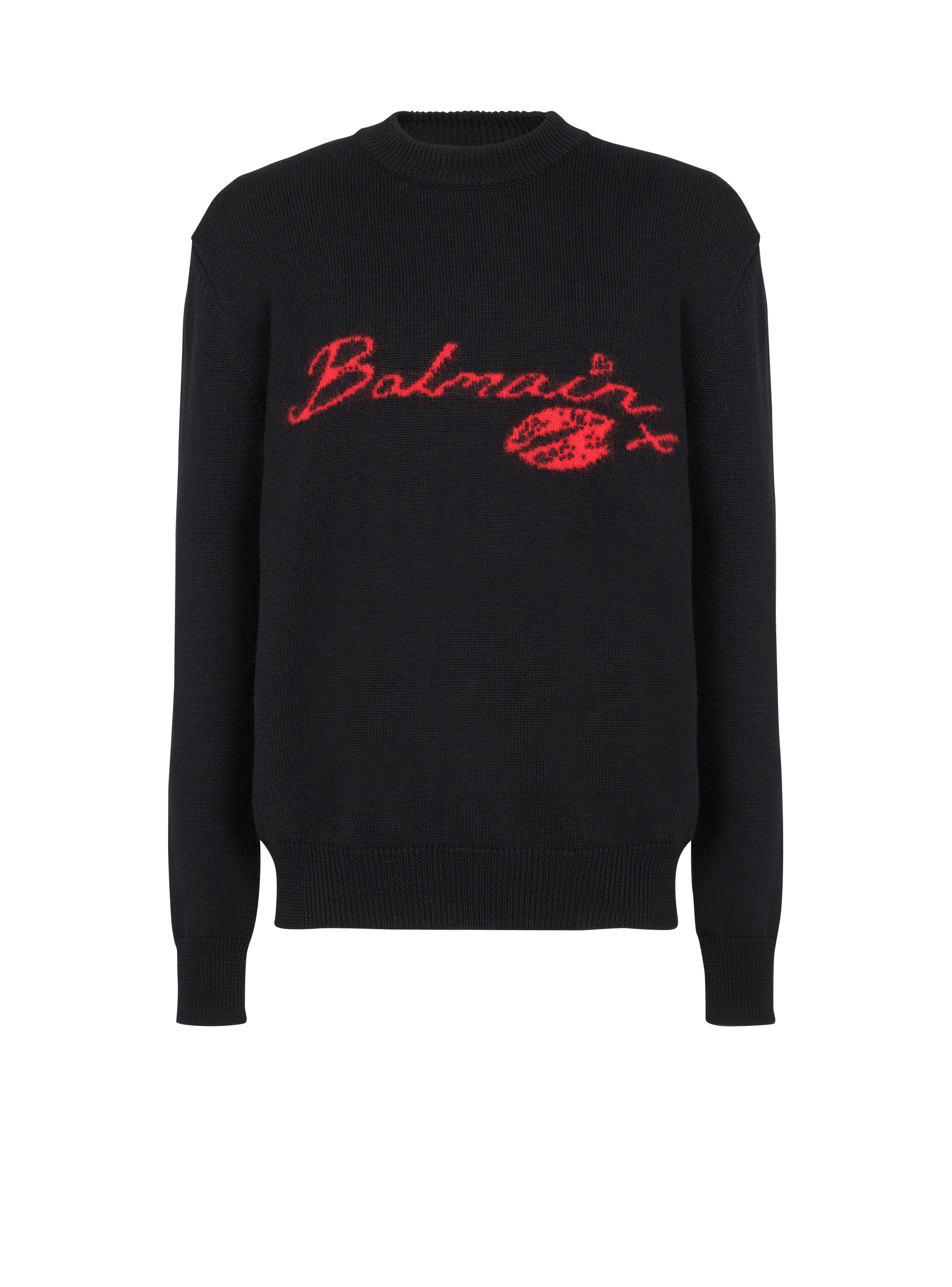 Wool Balmain Kiss jumper - 1