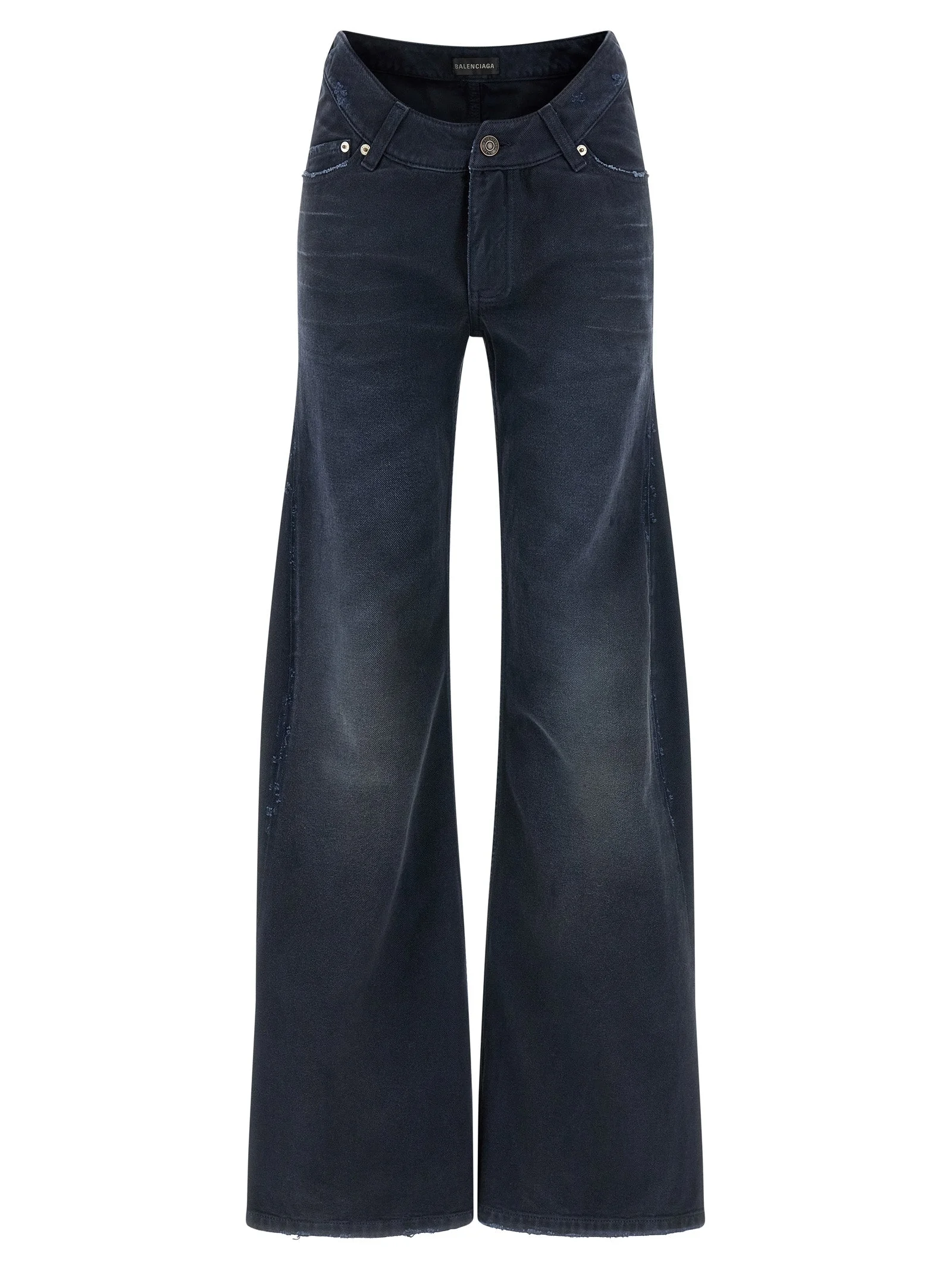 Balenciaga Women Curved Waist Jeans - 1