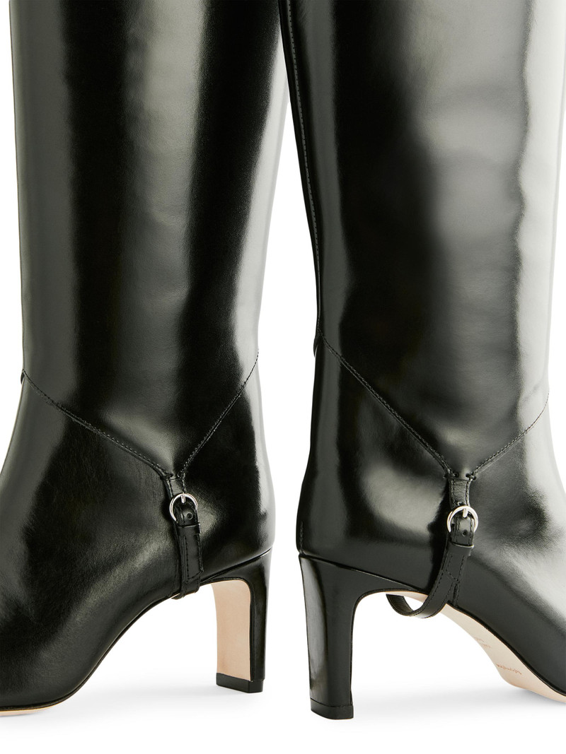 Women's Gaelle 75MM Leather Knee-High Boots - Black Leather 4