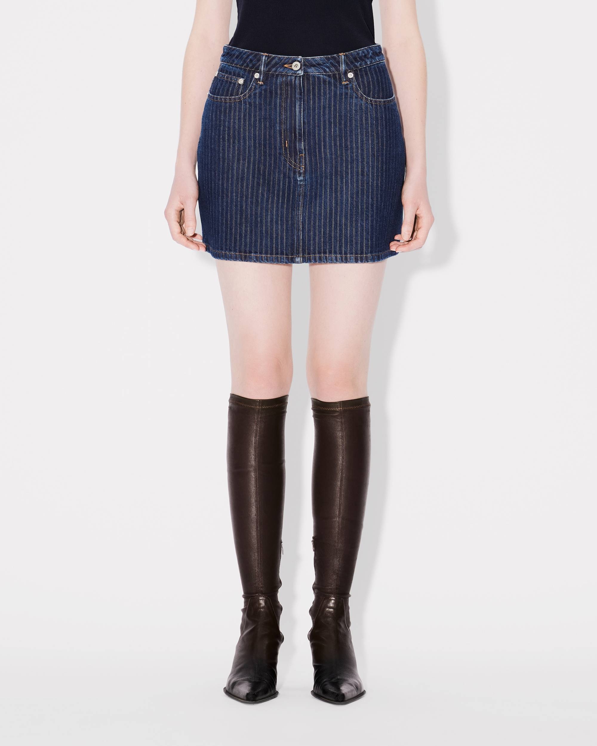 Miniskirt in japanese denim - 4