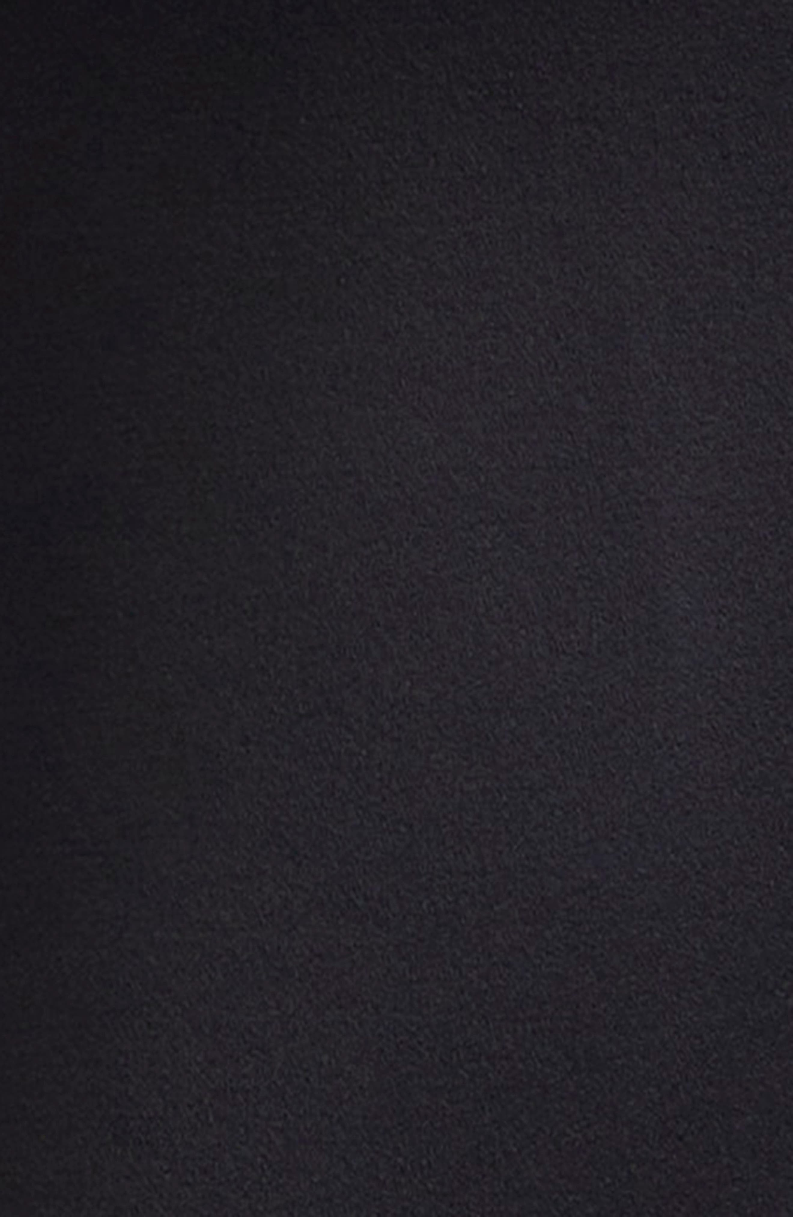 Stella McCartney Off the Shoulder Long Sleeve Satin Minidress in Black at Nordstrom - 6