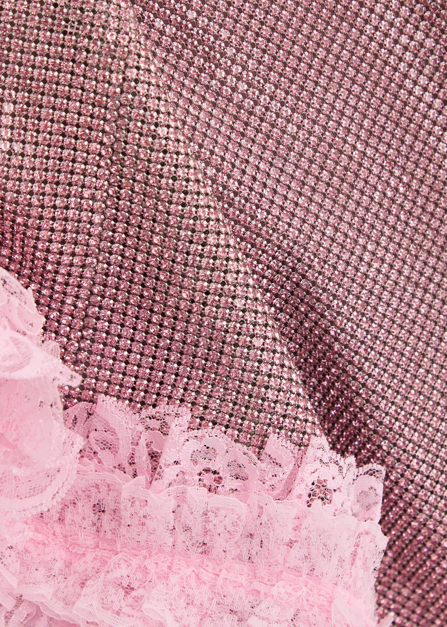 Self-portrait X Christopher Kane Crystal-embellished Mini Skirt - 5
