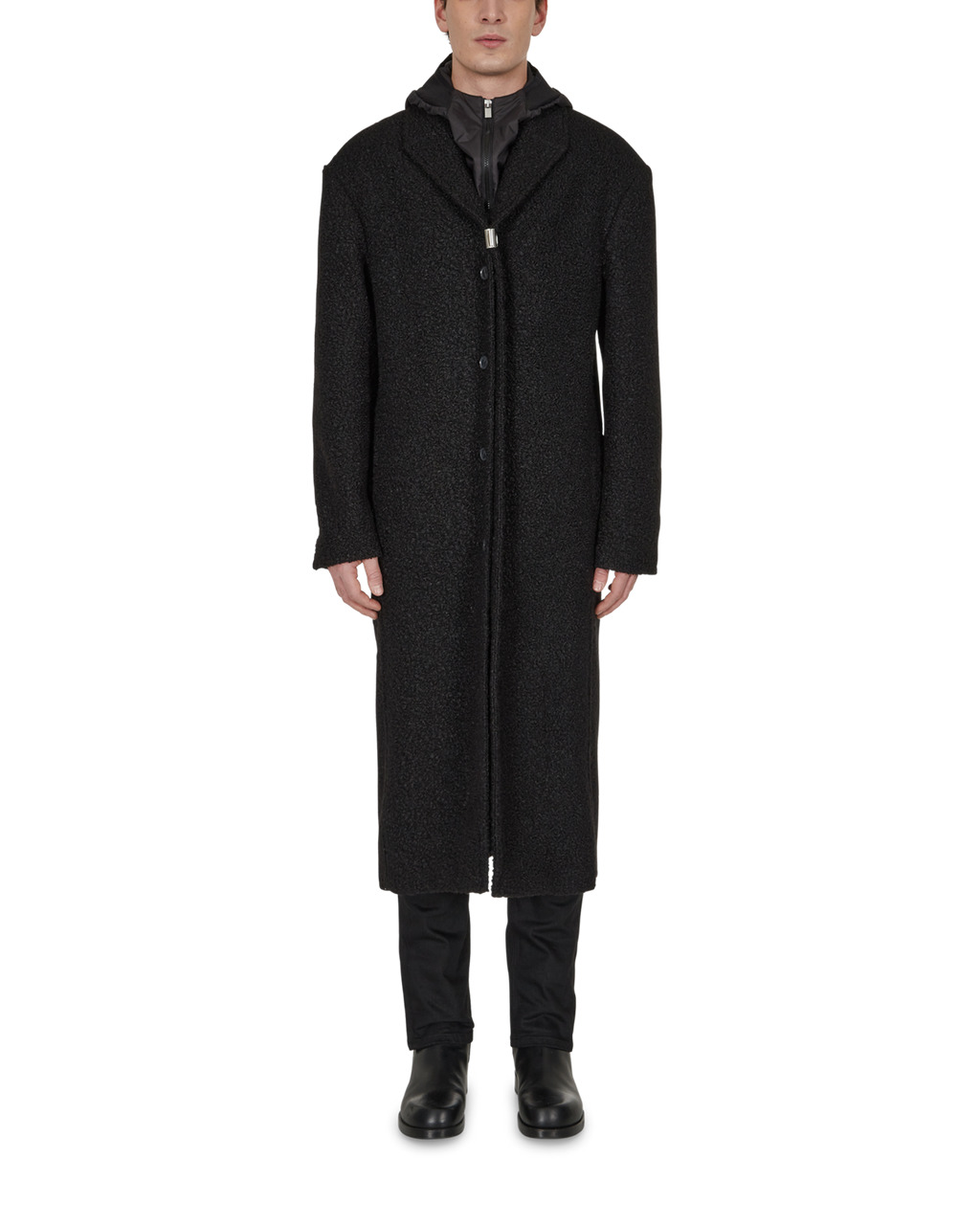 LONG COAT WITH HOOD - 2