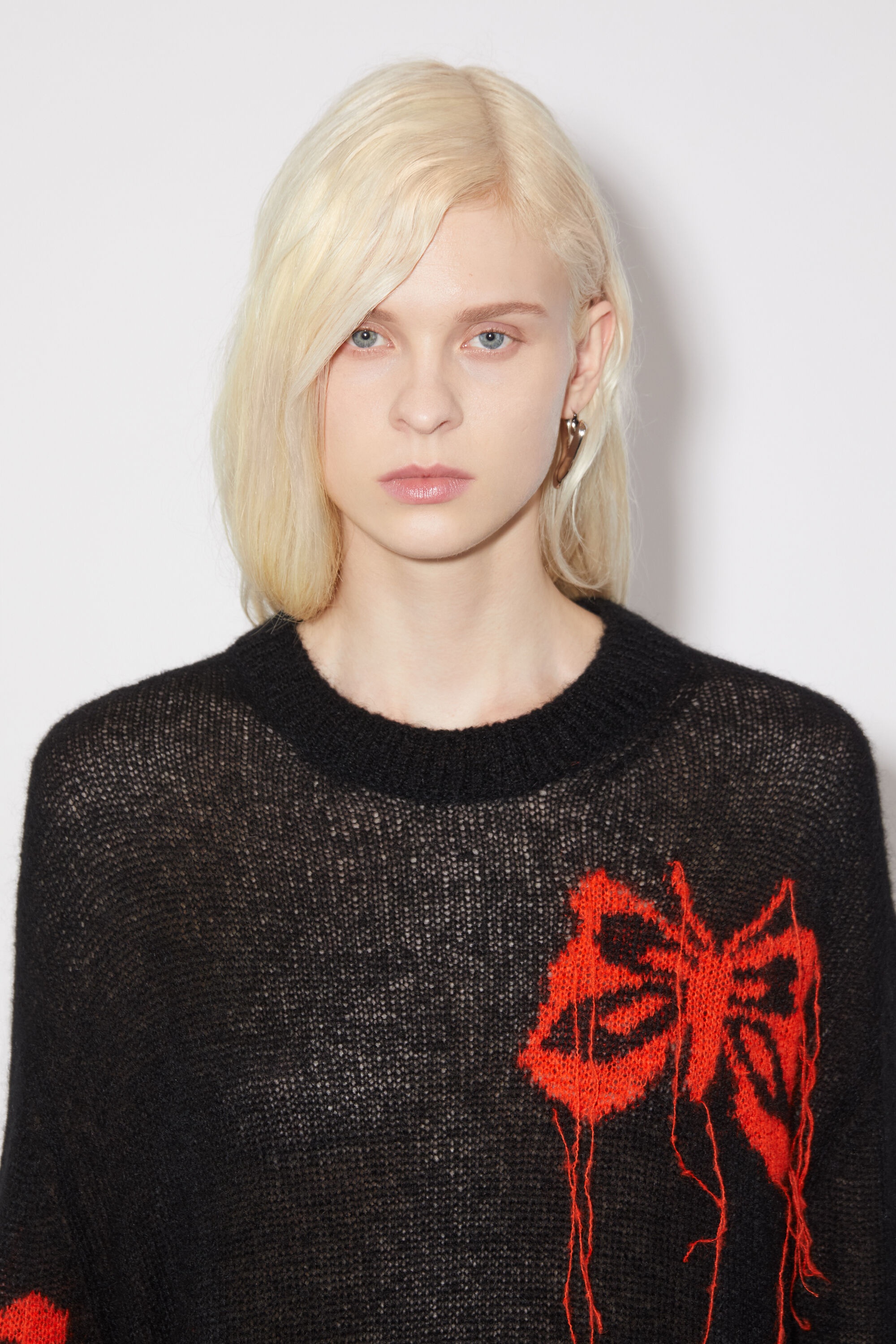 Butterfly knit jumper - Black/red - 5