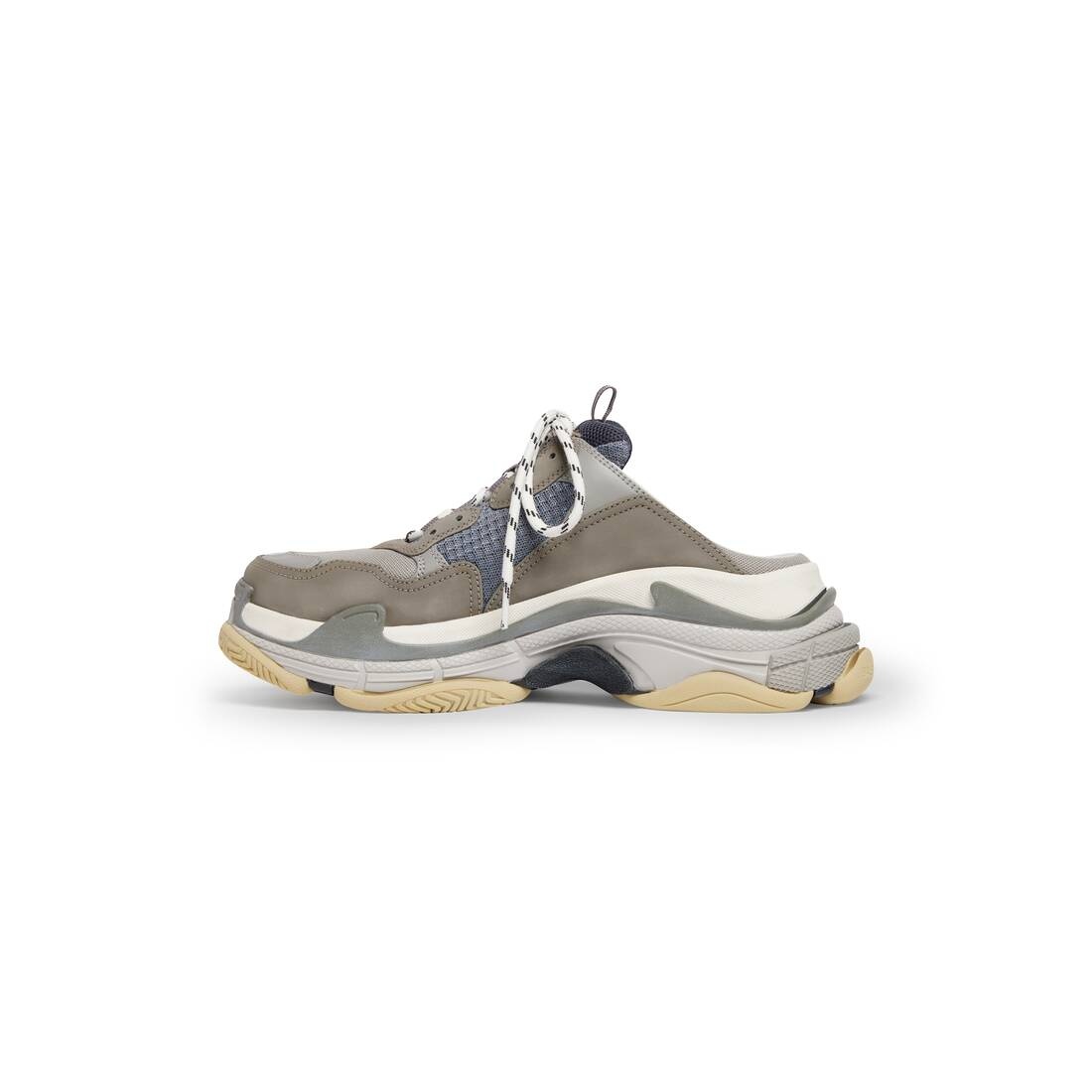 Men's Triple S Mule in Grey - 4