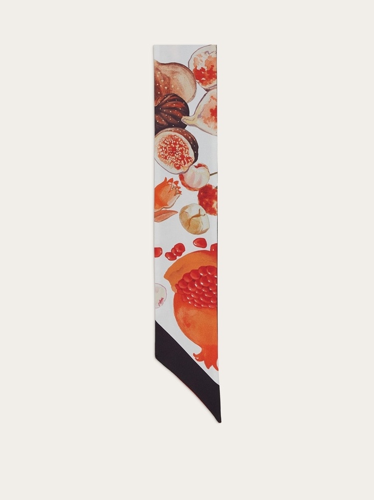 POMEGRANATE PRINT TWILLY BAND - 4