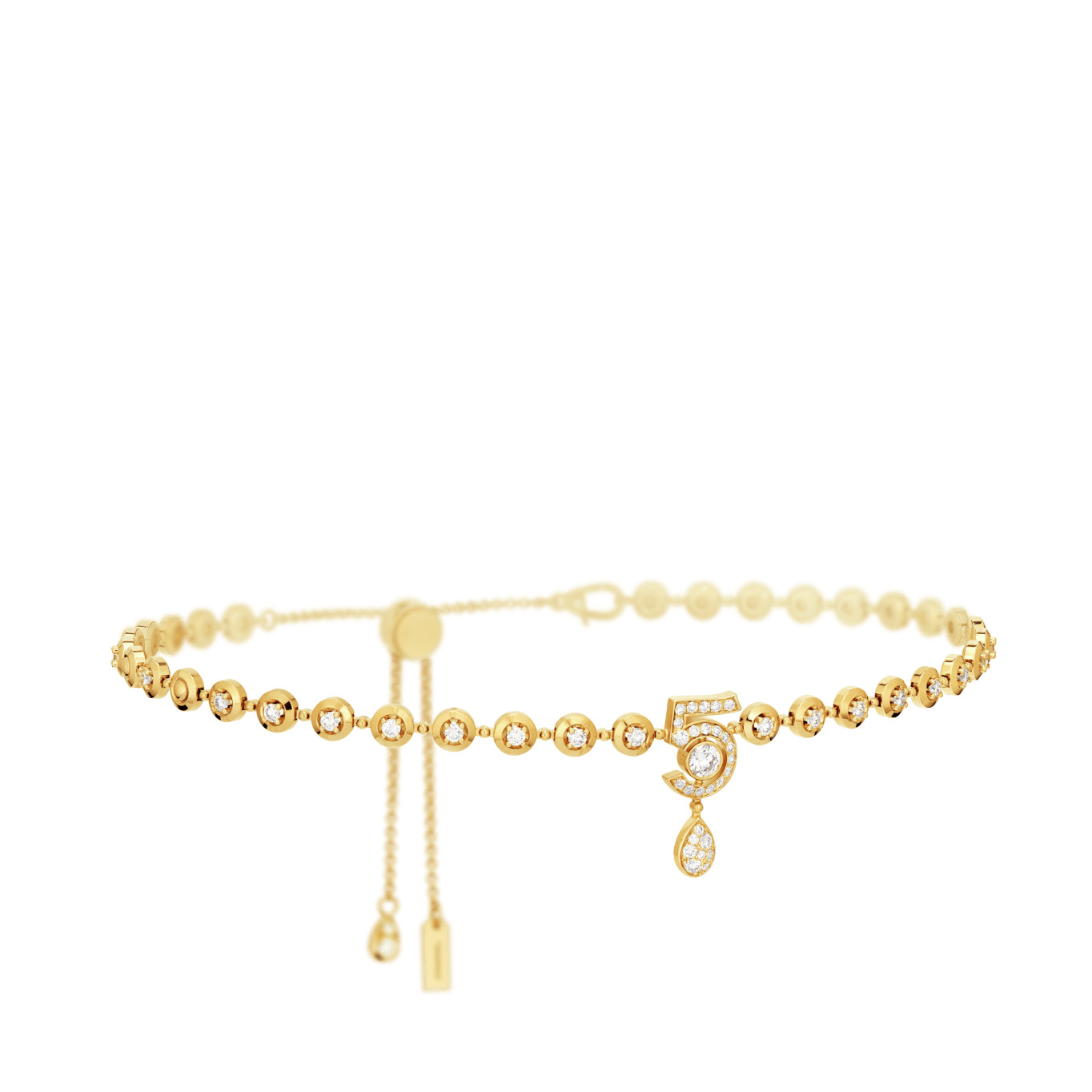 Eternal N°5 diamond line necklace - 2
