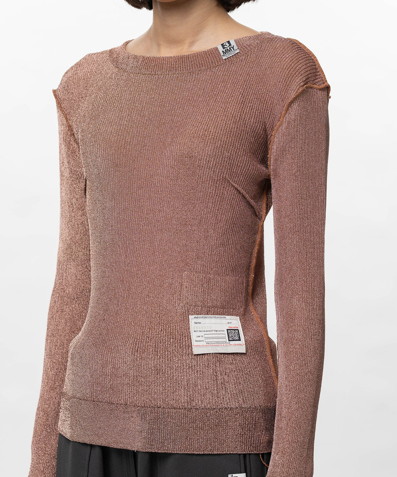 Inside-Out Glitter Knit Sweater 15