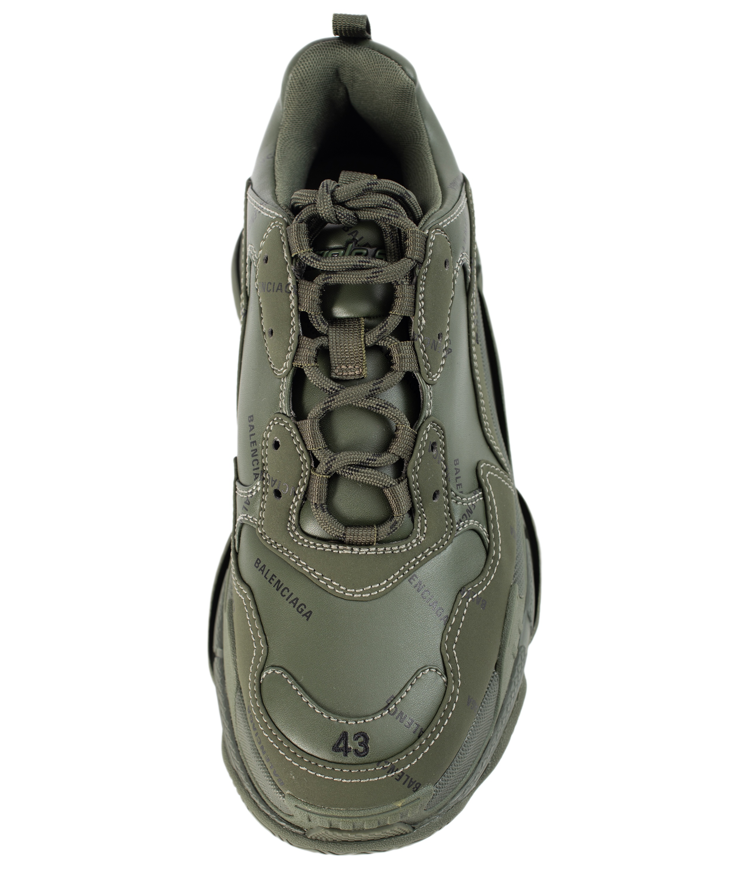 TRIPLE S GREEN SNEAKERS - 3