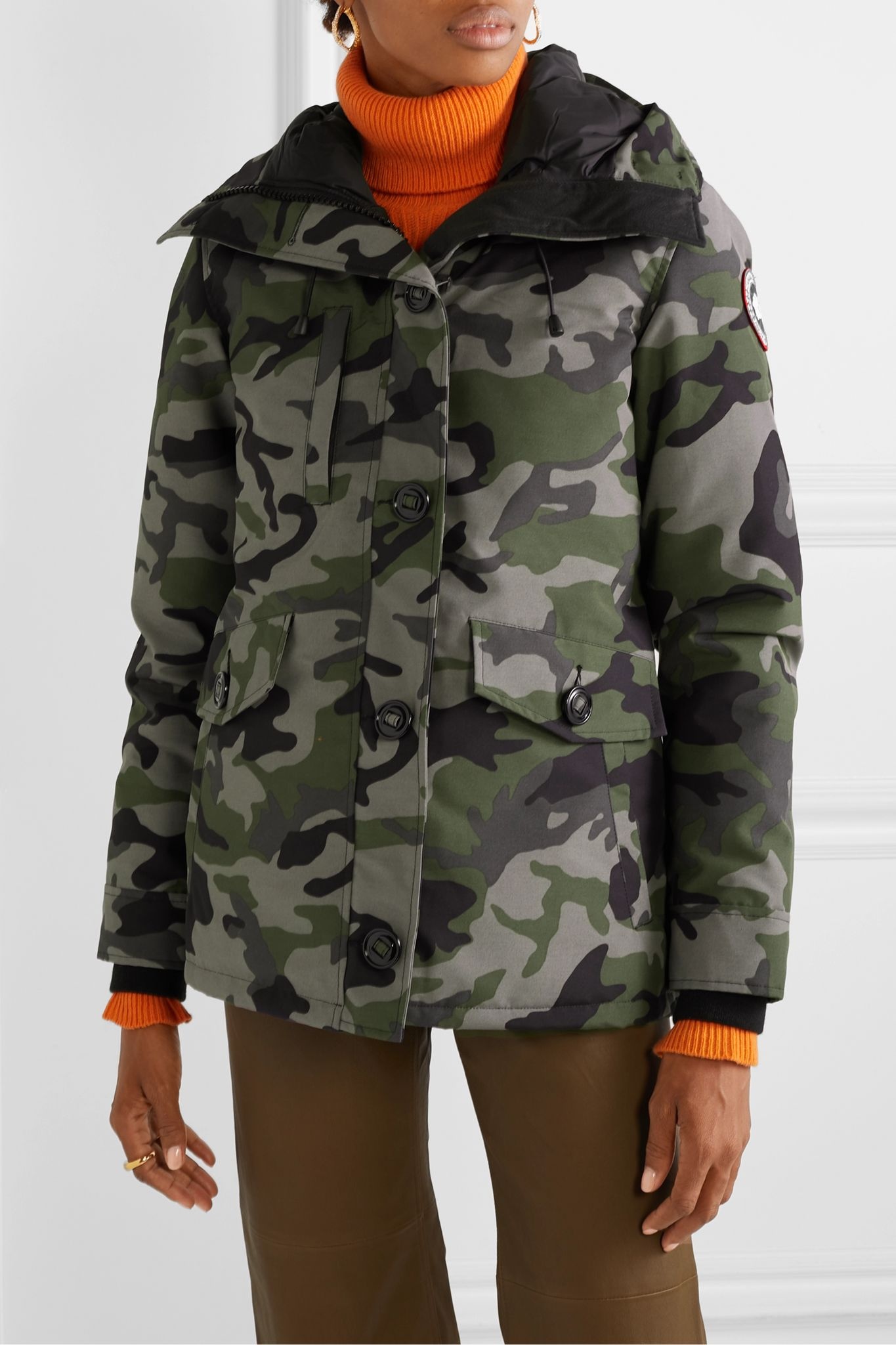 Rideau camouflage-print shell down parka - 3